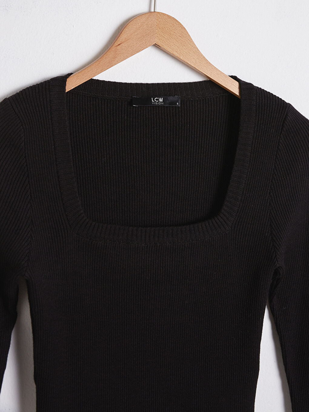 LCW Vision Square Neck Crop Knitwear Sweater -S1CF67Z8-CVL