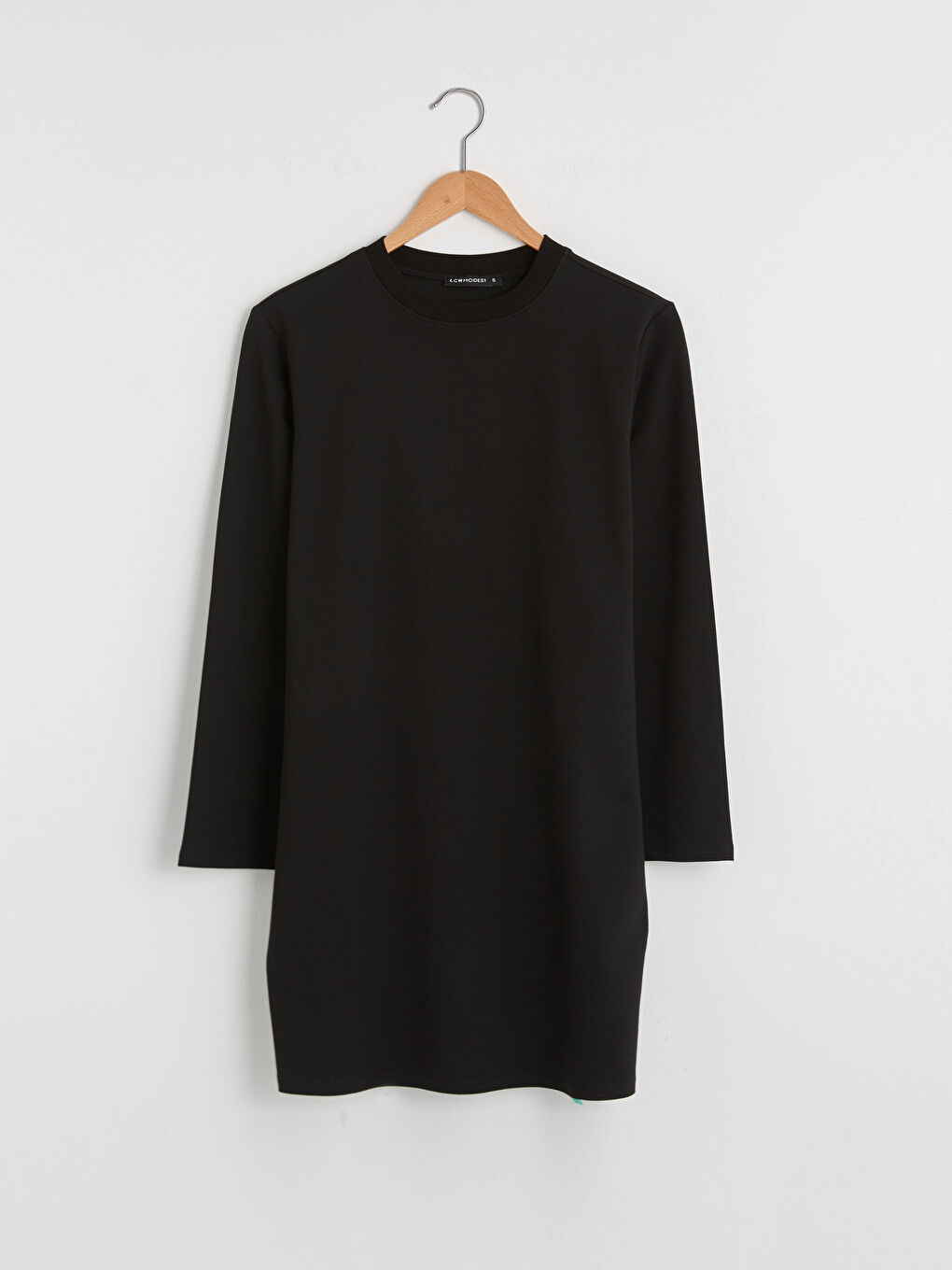 تونيك سويتشيرت سادة بياقة دائرية للسيدات-5