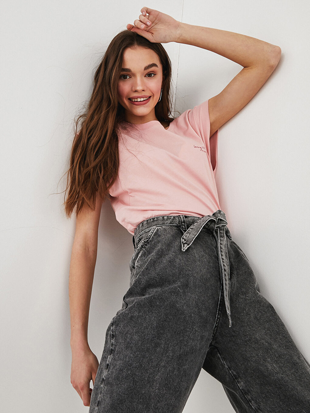 Crew Neck Printed Sleeveless Cotton Women's T-Shirt-1