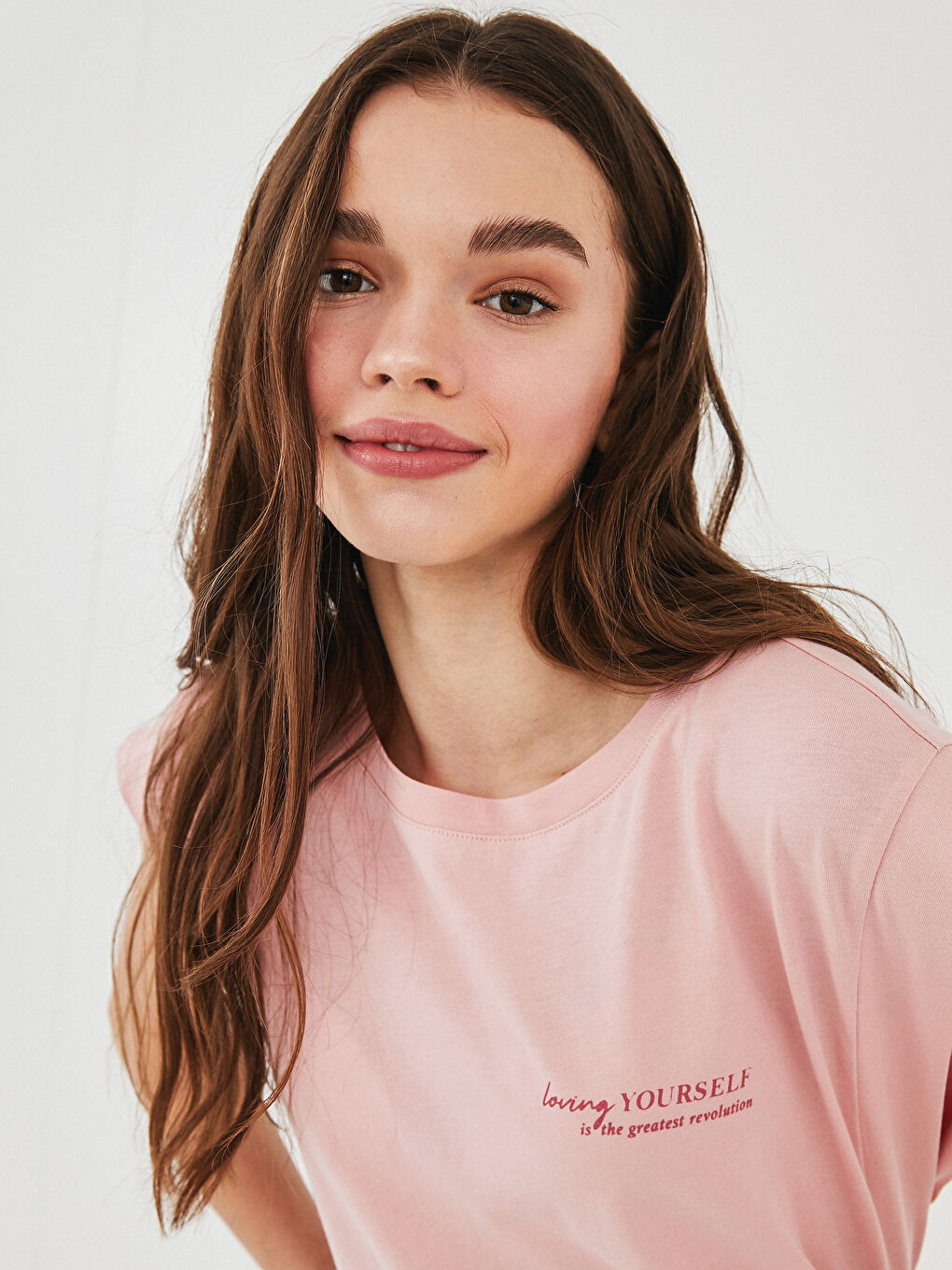 Crew Neck Printed Sleeveless Cotton Women's T-Shirt-2