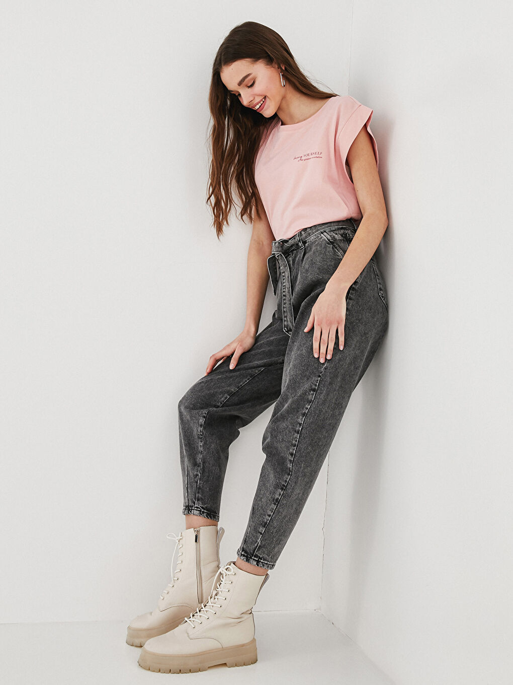 Crew Neck Printed Sleeveless Cotton Women's T-Shirt-4