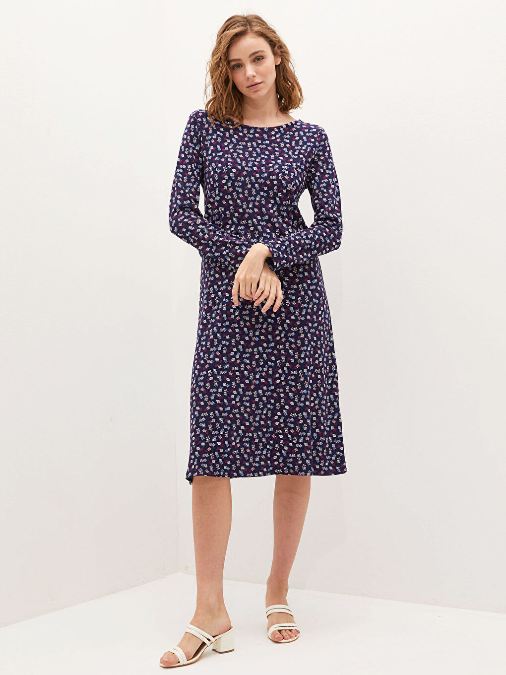 فستان بونتي مطبوع-2