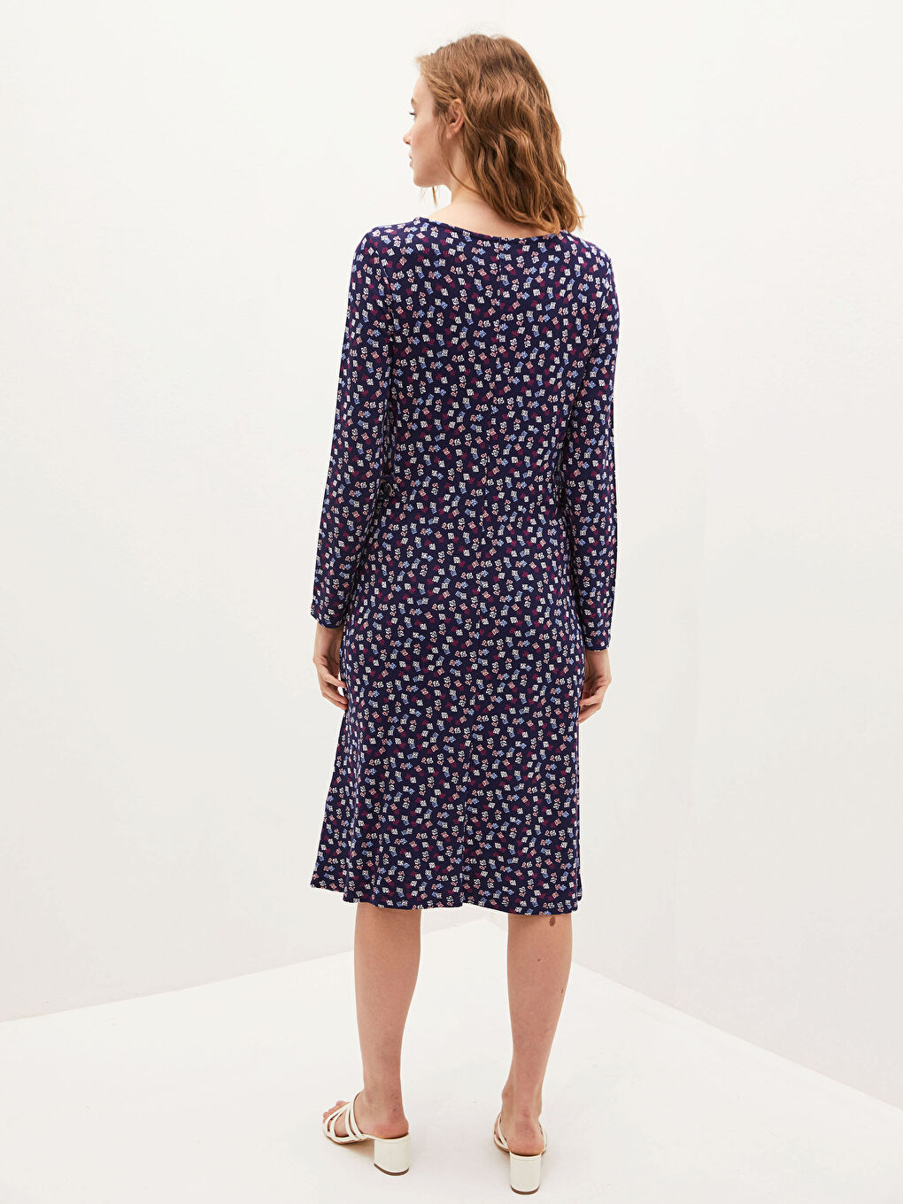 فستان بونتي مطبوع-3