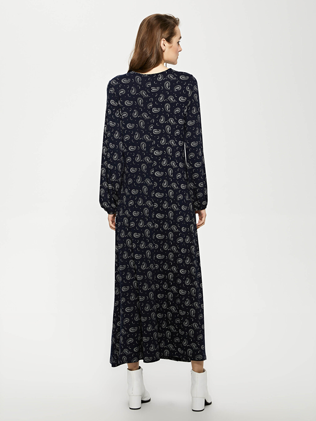 Figured Viscose Dress-3