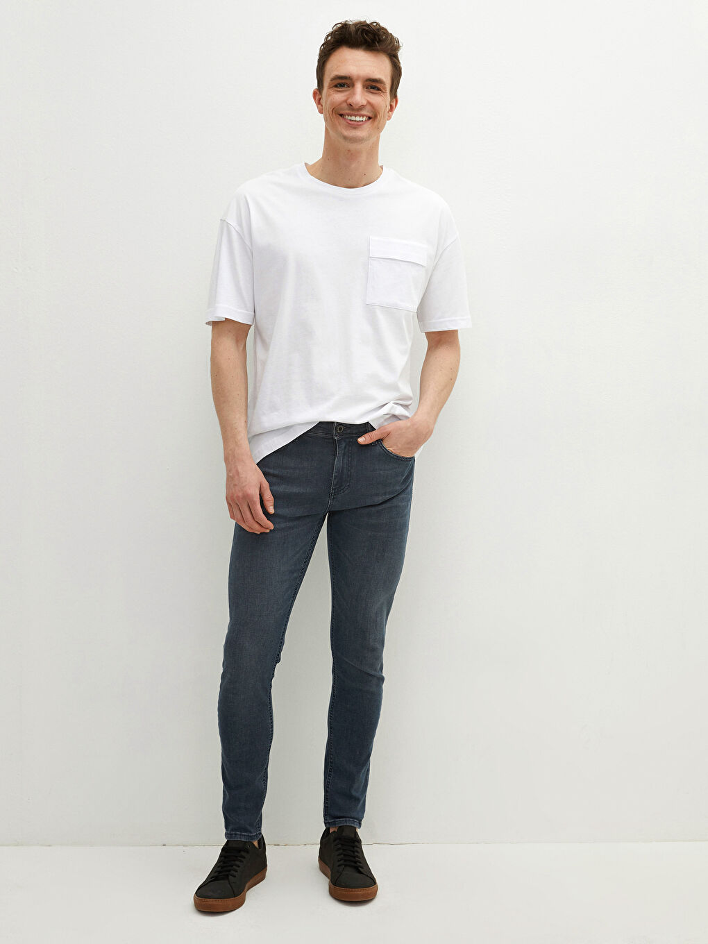 İndigo Premium Denim 770 Super Skinny Erkek Jean Pantolon-1