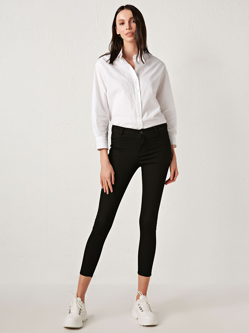 Siyah Jüpiter Süper Skinny Fit Kadın Jean Pantolon