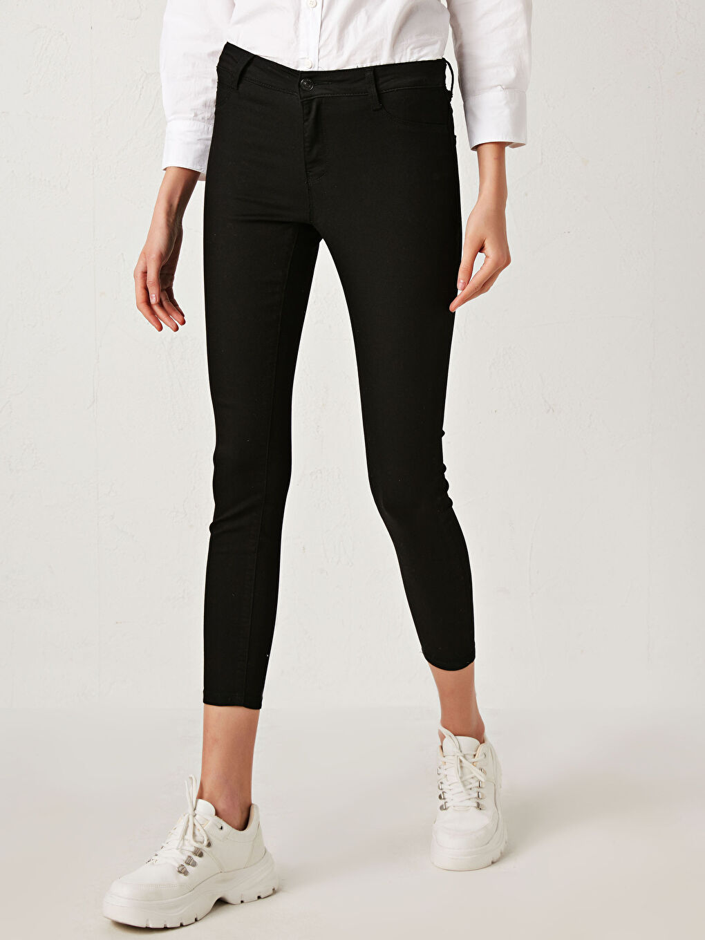 Siyah Jüpiter Süper Skinny Fit Kadın Jean Pantolon-2