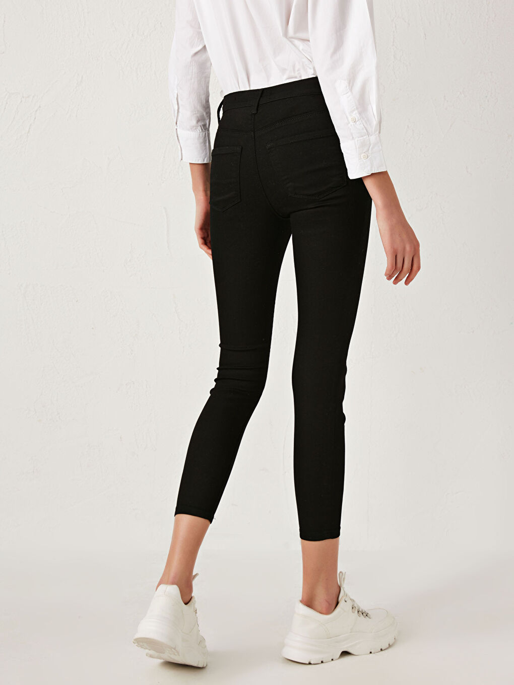 Siyah Jüpiter Süper Skinny Fit Kadın Jean Pantolon-3