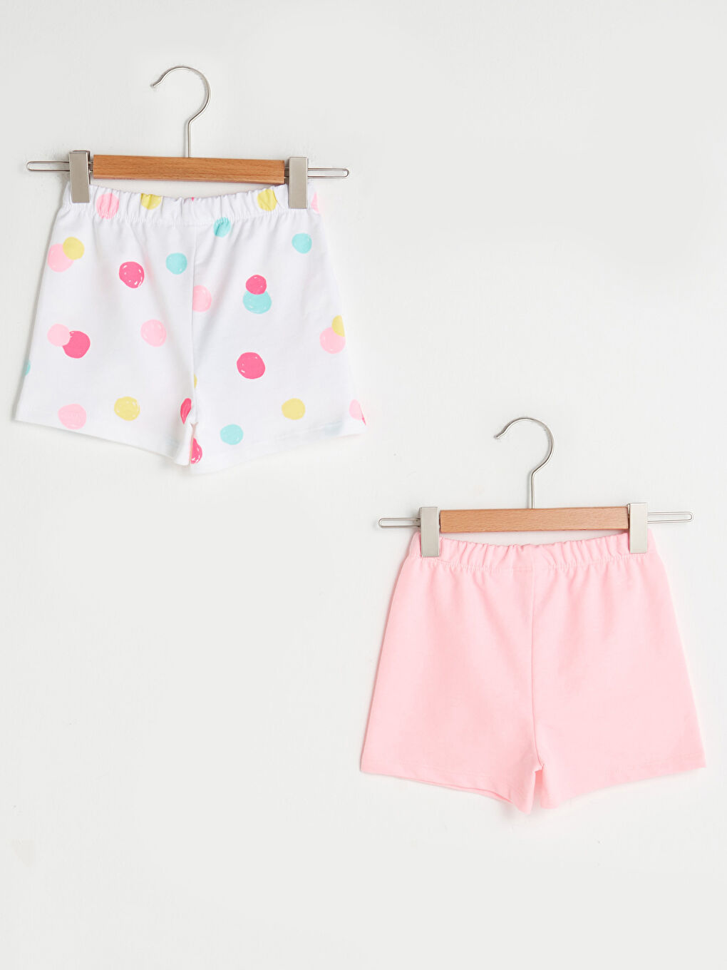 Шорты Для Малышек Девочек Хлопковые На Резинке 2 Штуки-1