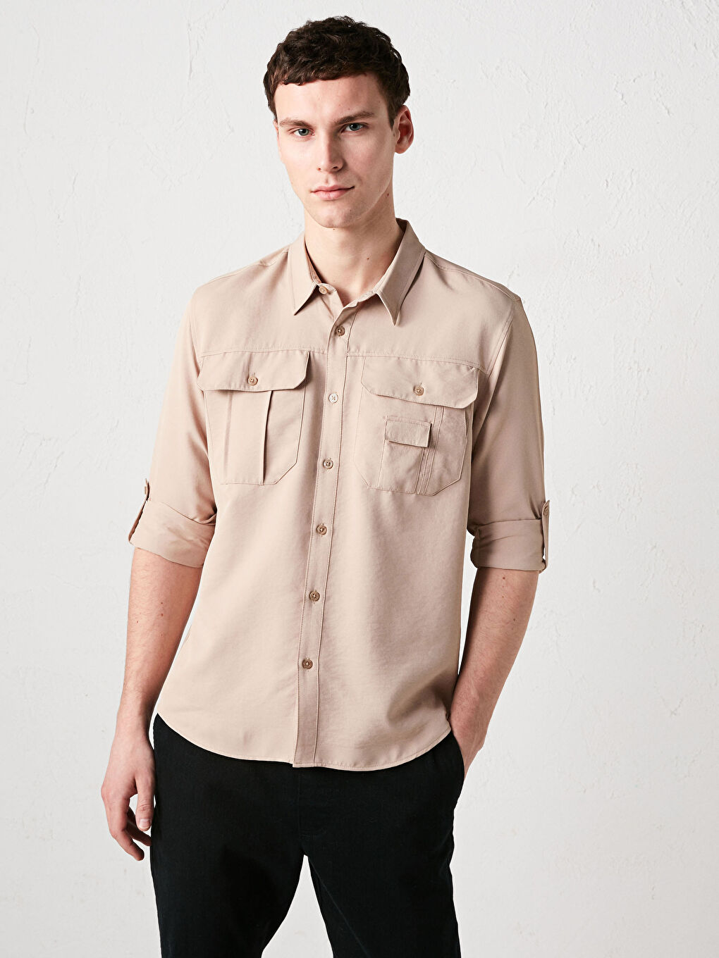 LCW OUTDOOR Regular Fit Long Sleeve Men's Shirt -S1CH23Z8-GHA