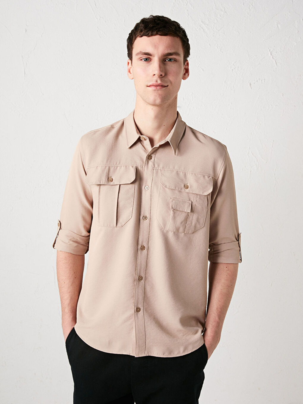LCW OUTDOOR Regular Fit Long Sleeve Men's Shirt -S1CH23Z8-GHA