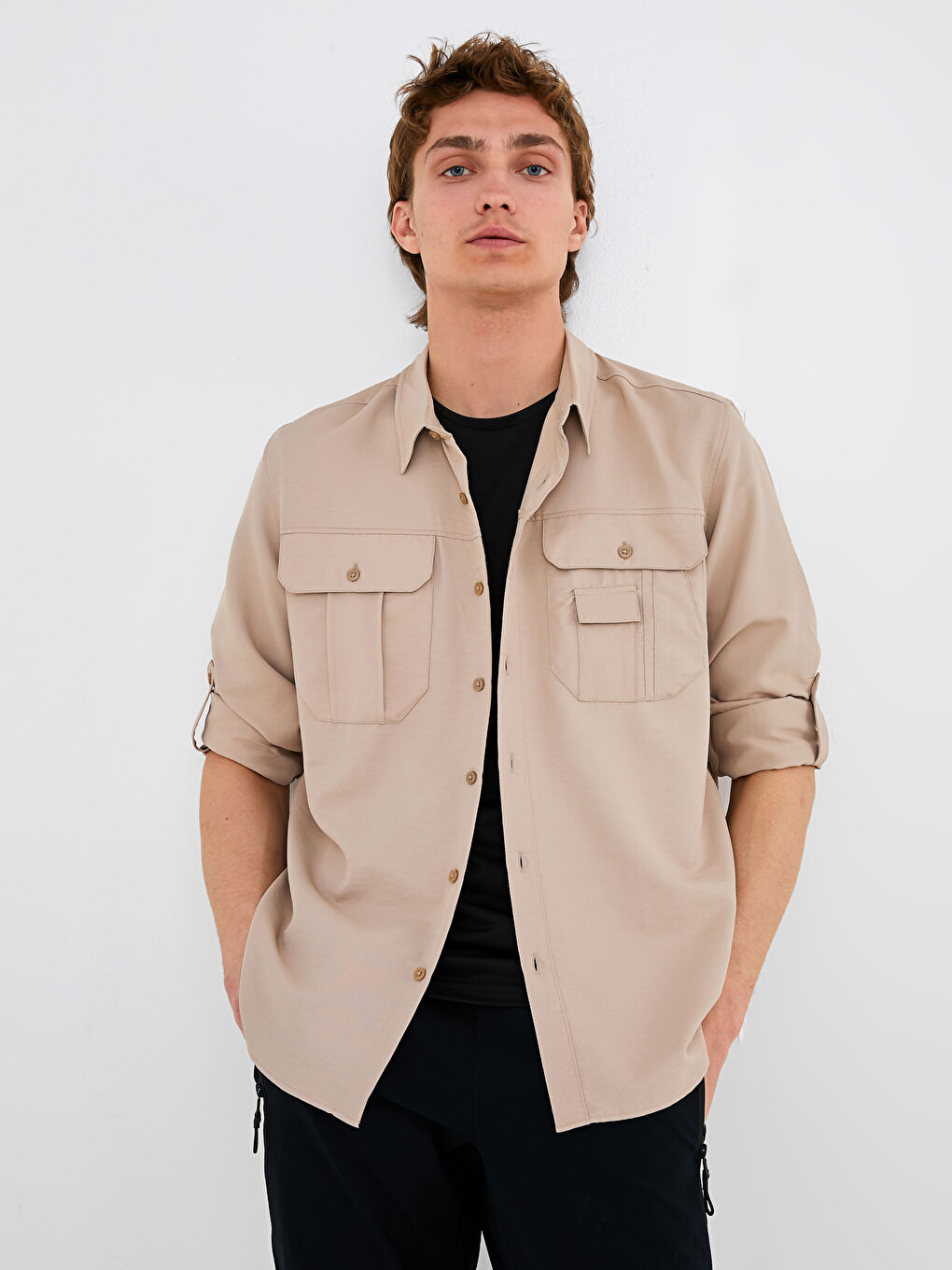 LCW OUTDOOR Regular Fit Long Sleeve Men's Shirt -S1CH23Z8-GHA
