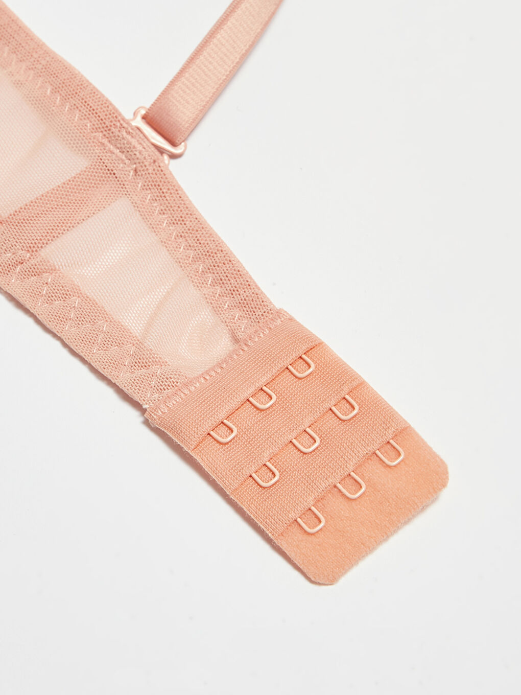 Pembe Dantelli Dolgulu Straplez Sütyen-3