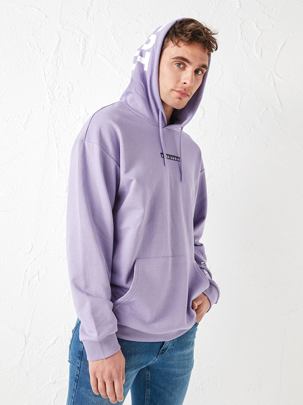 XSIDE Long Sleeve Printed Men's Hoodie -S1CI12Z8-MTV