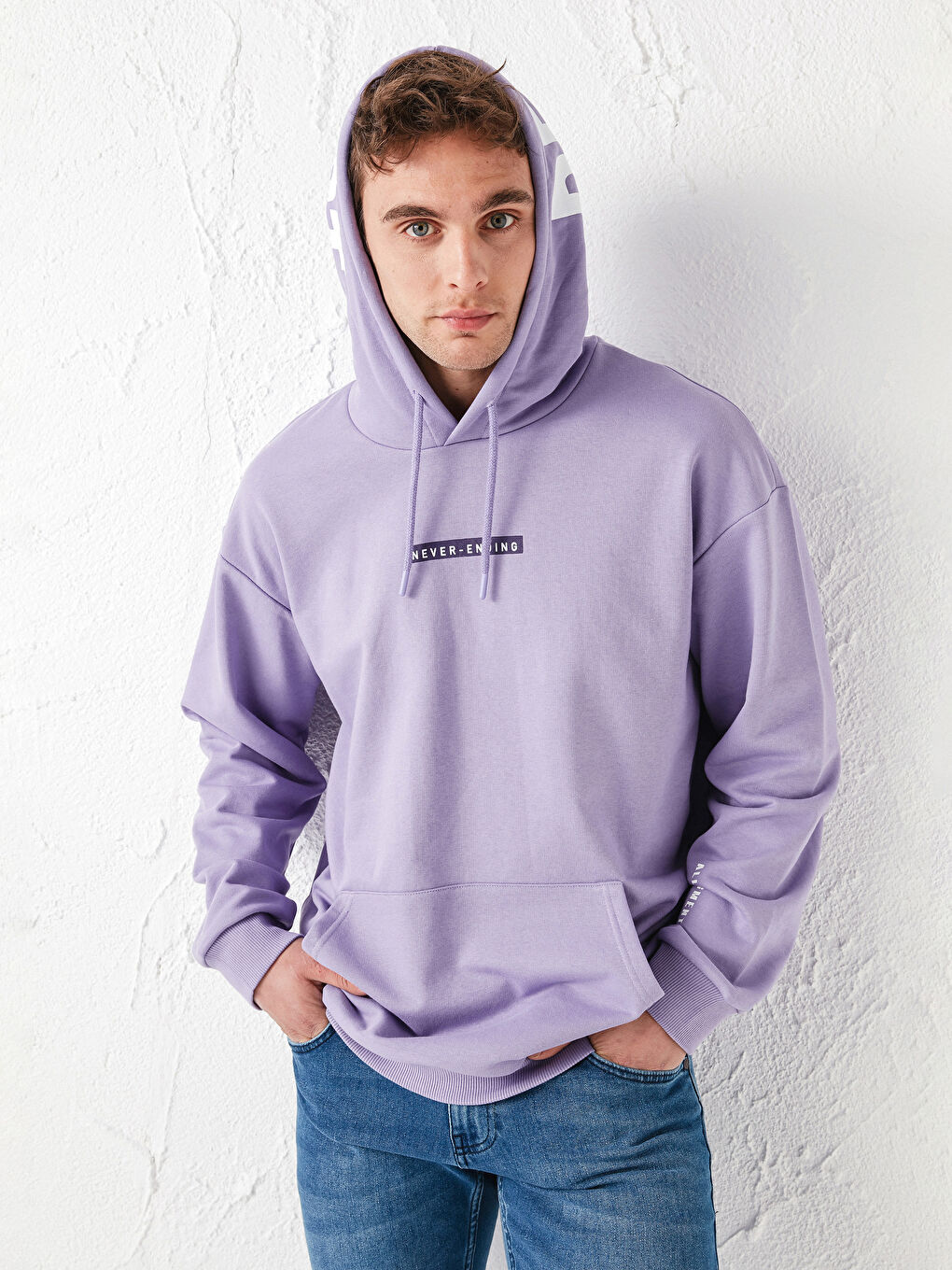XSIDE Long Sleeve Printed Men's Hoodie -S1CI12Z8-MTV