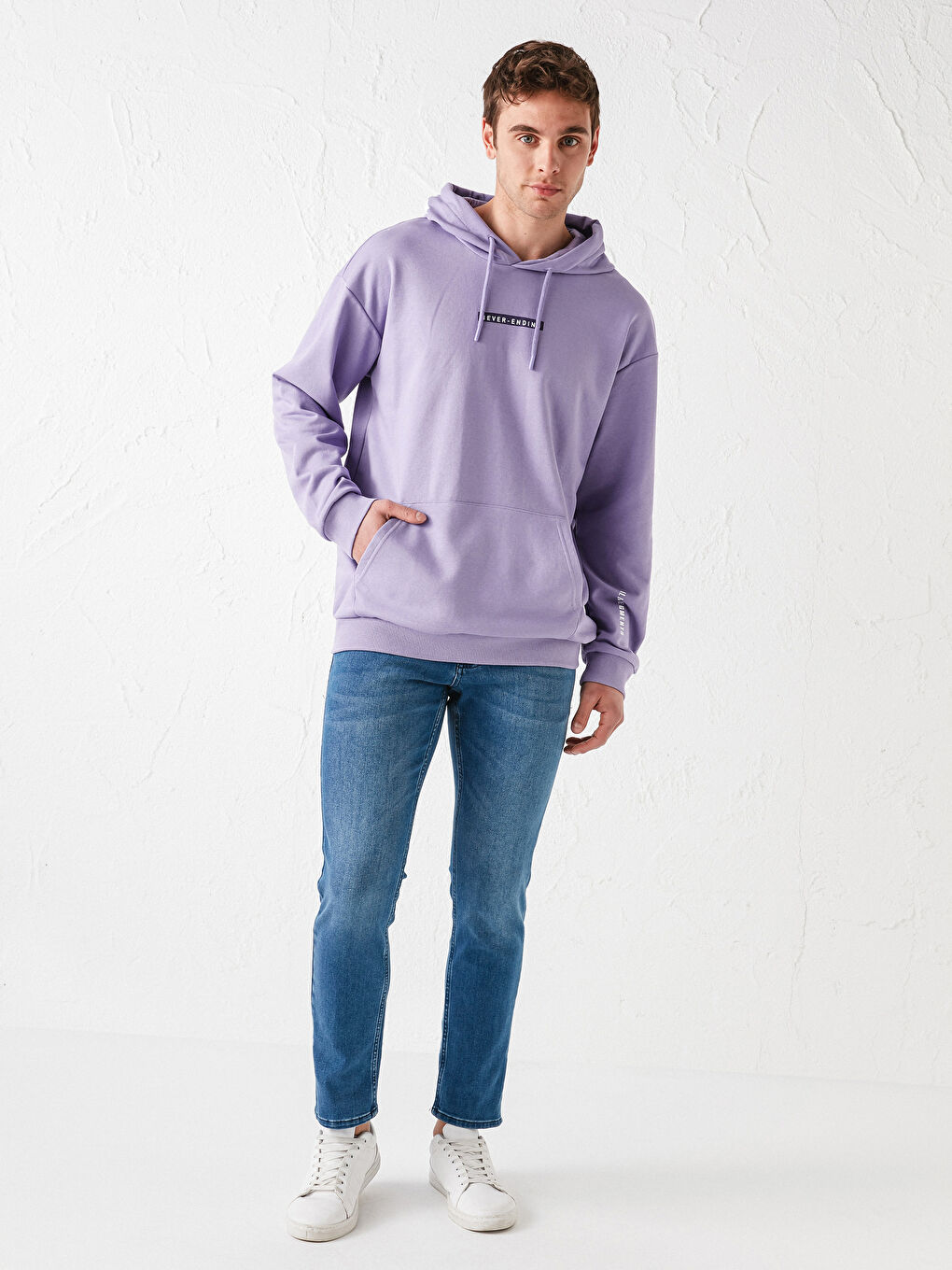 XSIDE Long Sleeve Printed Men's Hoodie -S1CI12Z8-MTV