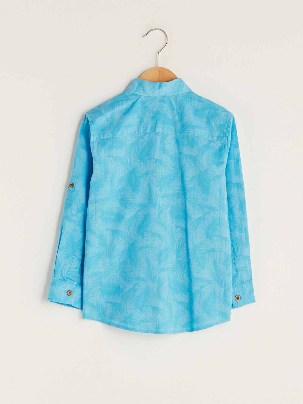 Chemise Popeline Imprimée à Manches Longues pour Garçon-1