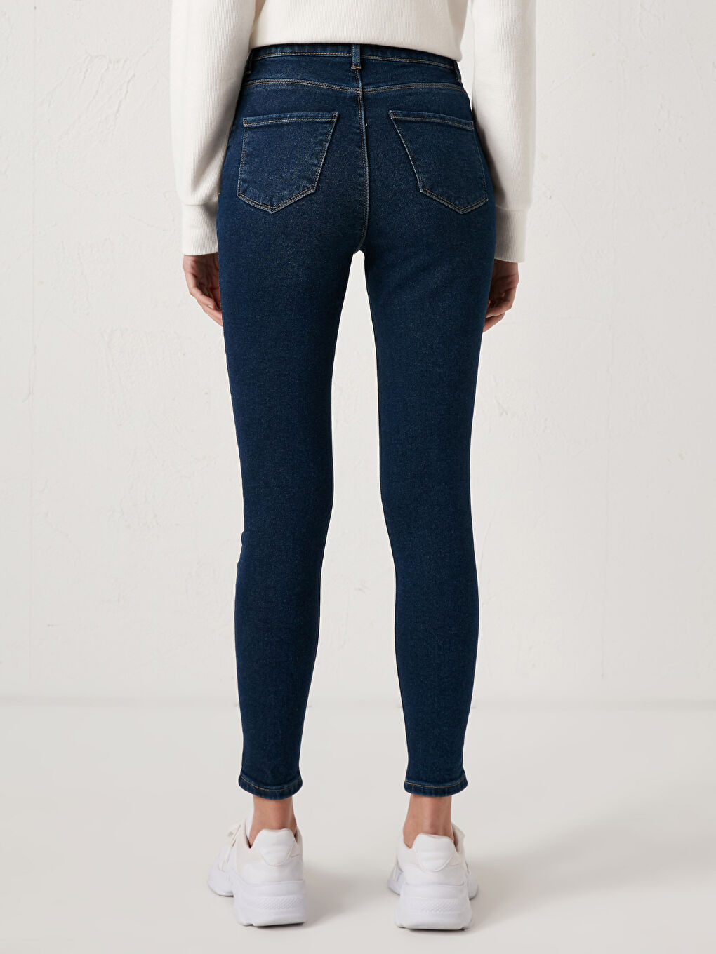 İndigo Yüksek Bel Jüpiter Süper Skinny Fit Kadın Jean Pantolon-3