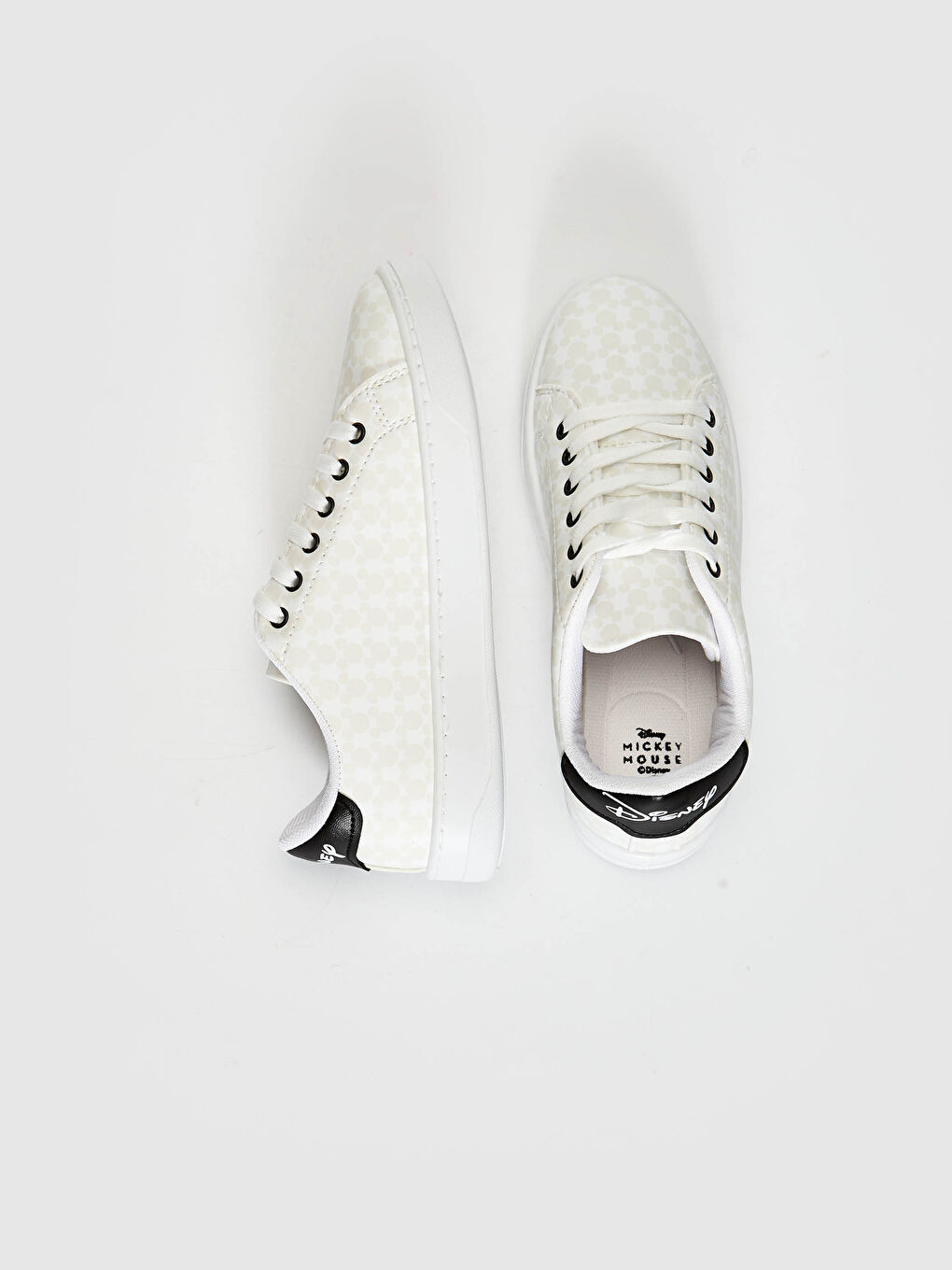 Женские кроссовки с узором Микки Маус на шнуровке-2