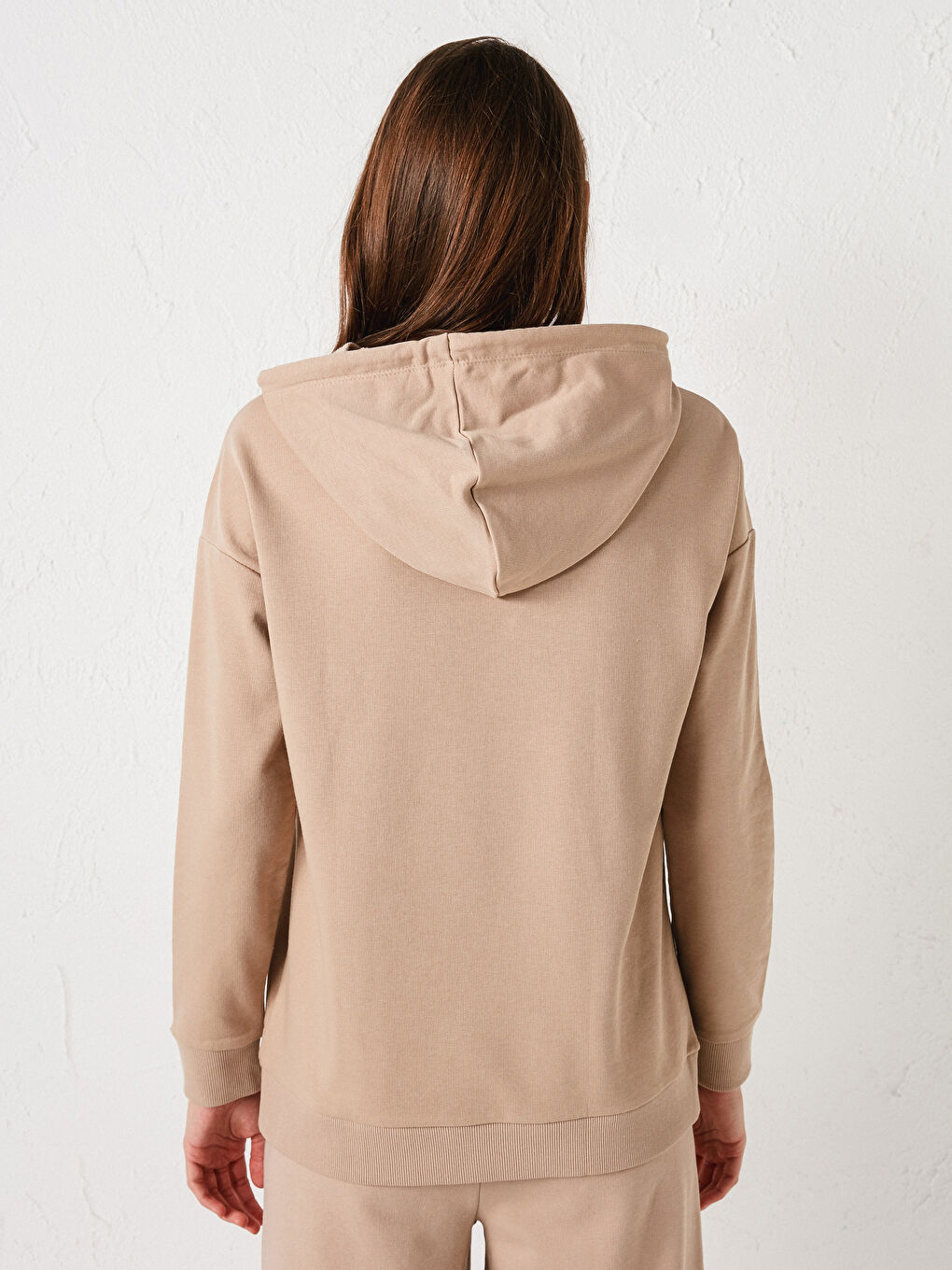 Plain Long Sleeve Women's Hoodie-5