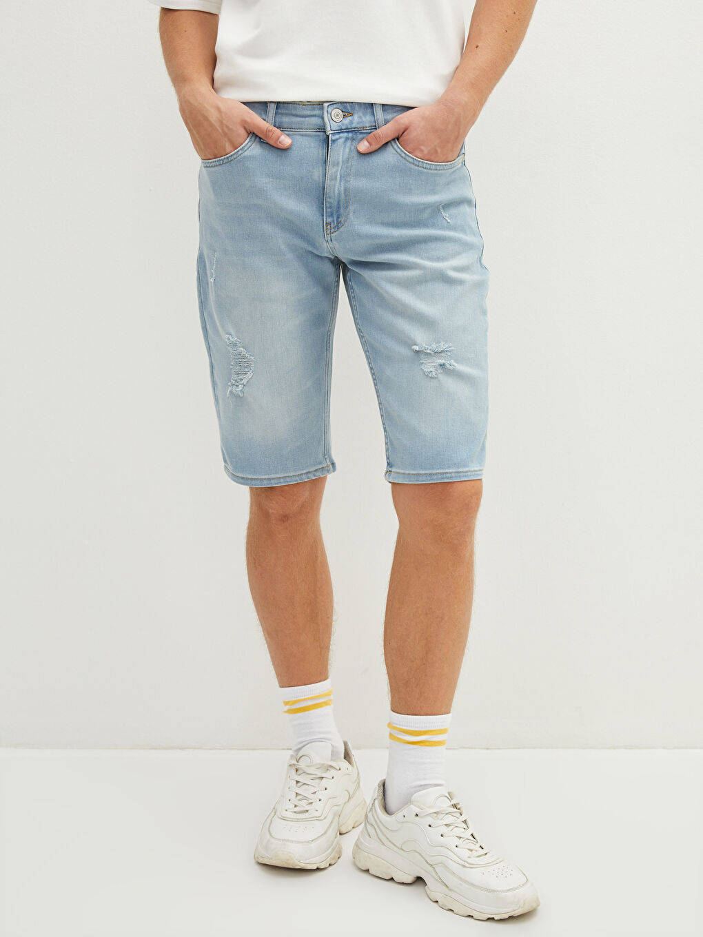 Standard Fit Men's Jean Shorts -S1CK05Z8-311