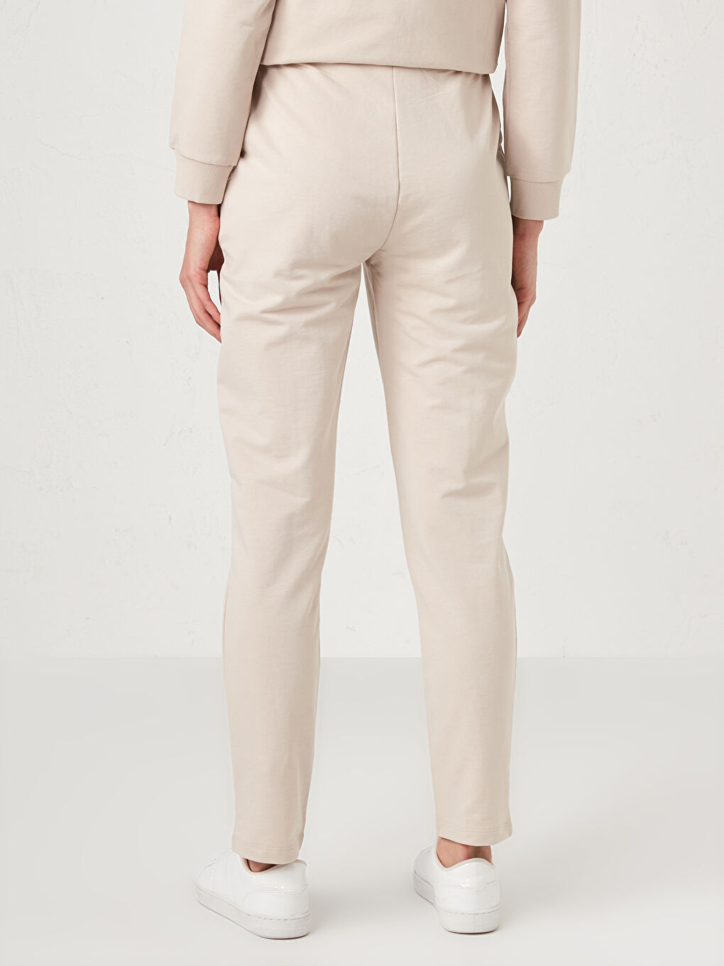 Gri Beli Lastikli Kadın Eşofman Alt-7