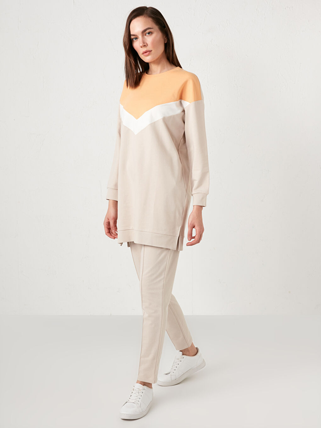 Gri Beli Lastikli Kadın Eşofman Alt-5