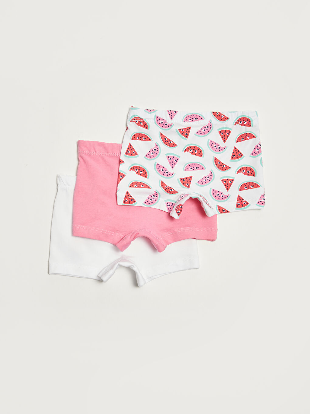 Boxer Bébé Fille en Coton à Taille Élastique Lot de 3-1