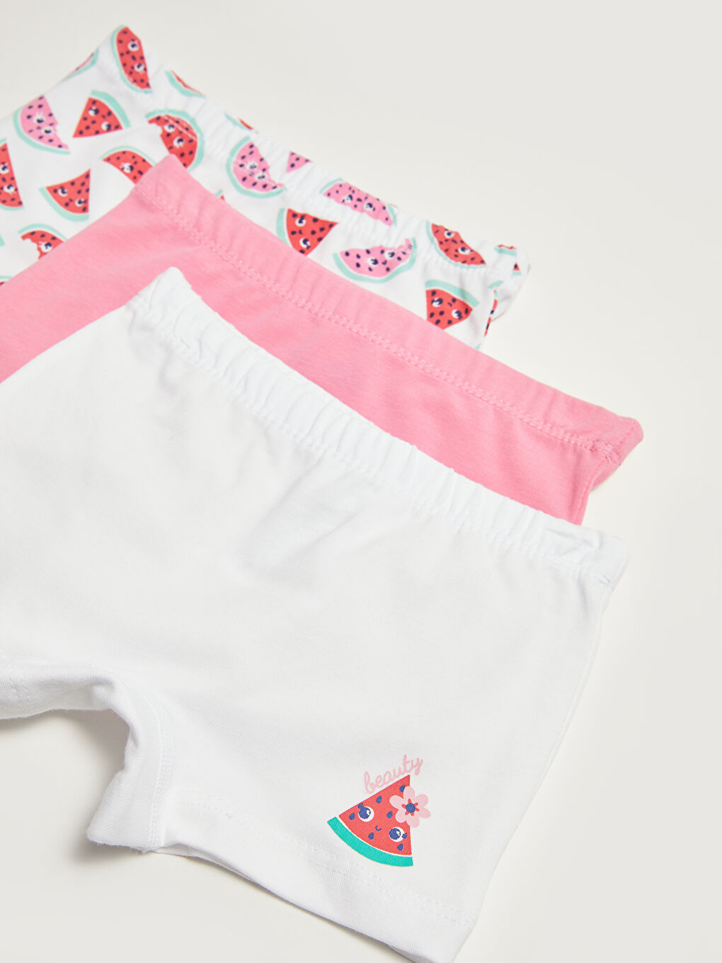 Boxer Bébé Fille en Coton à Taille Élastique Lot de 3-2