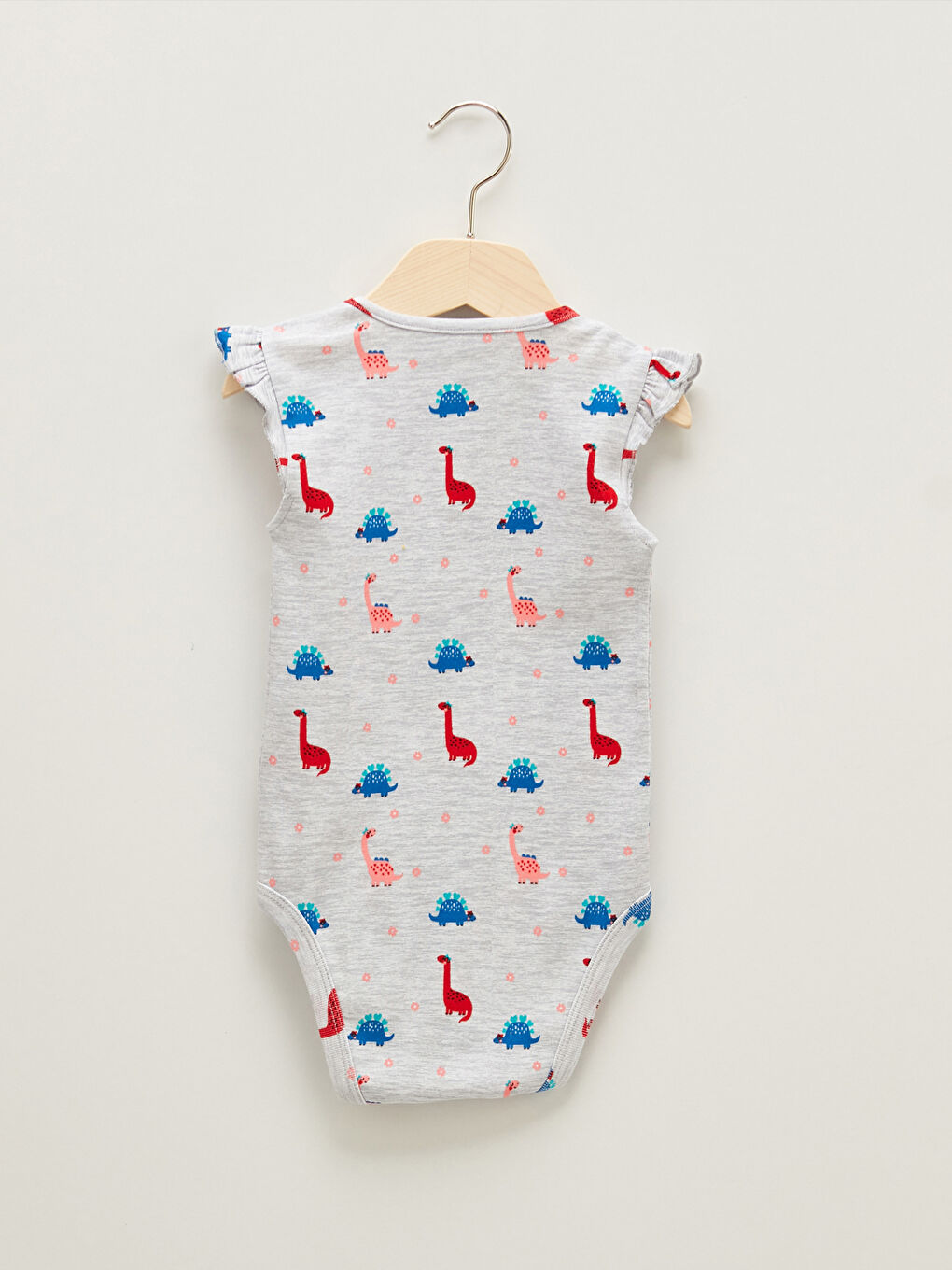 Body Bébé Fille Imprimé Col Rond Manches Courtes Avec Fermeture à Pression Lot de 2-4