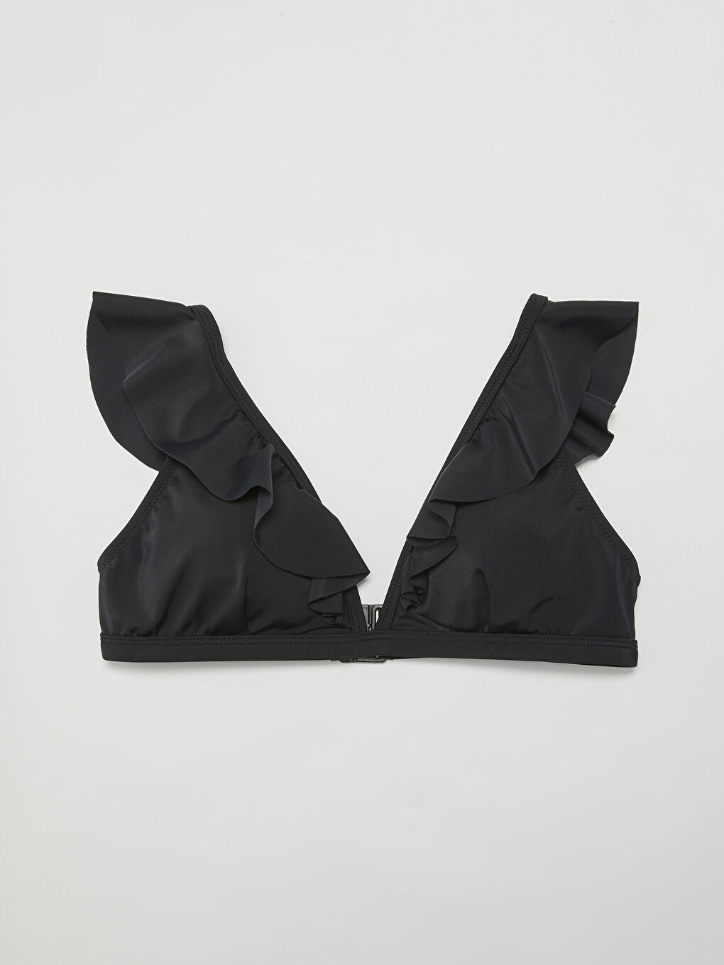 جزء علوي من البكيني سادة بتفاصيل كشكشة للسيدات