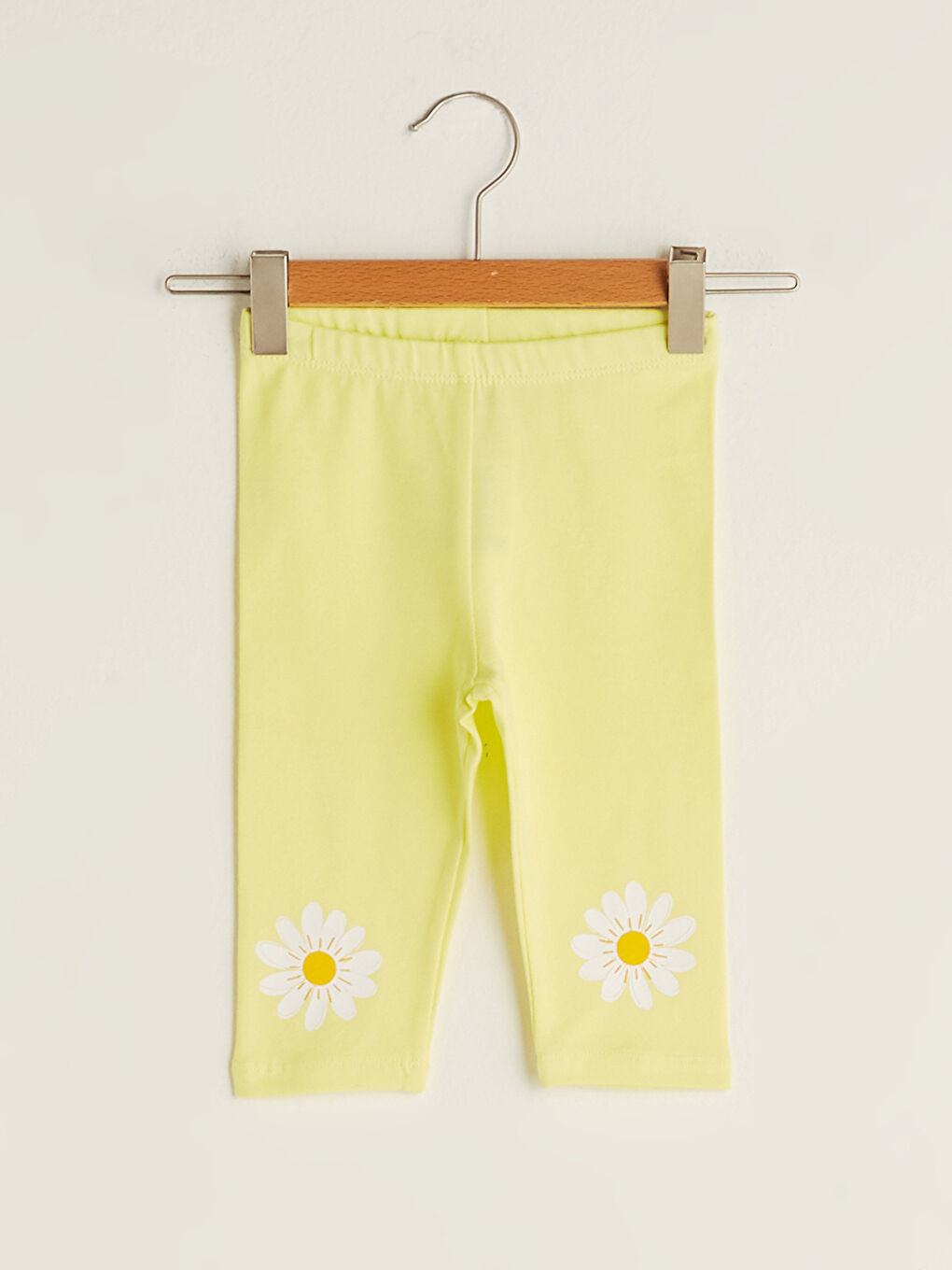 Elastic Waist Cotton Printed Baby Girl Leggings