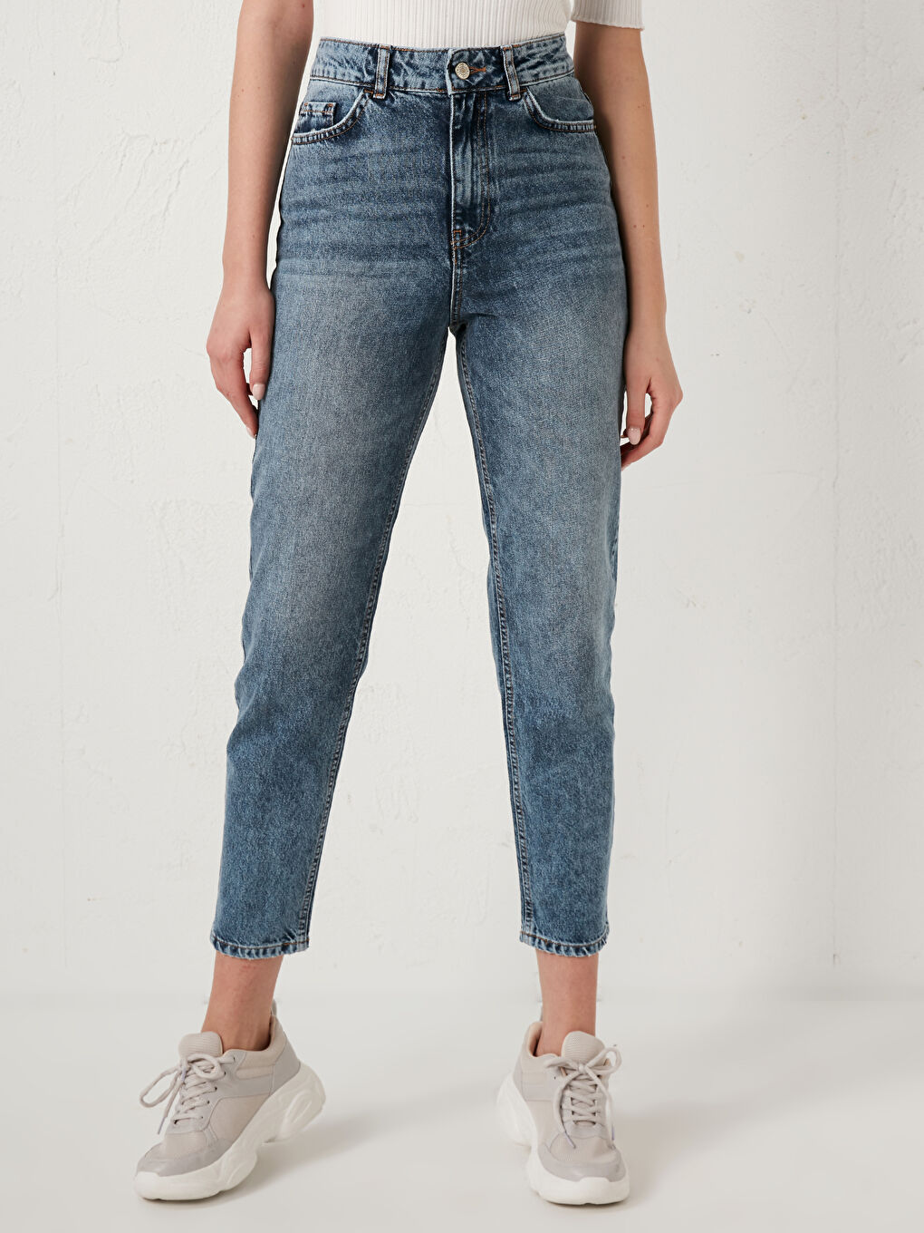 High Waist Women's Mom Fit Rodeo Jeans-8