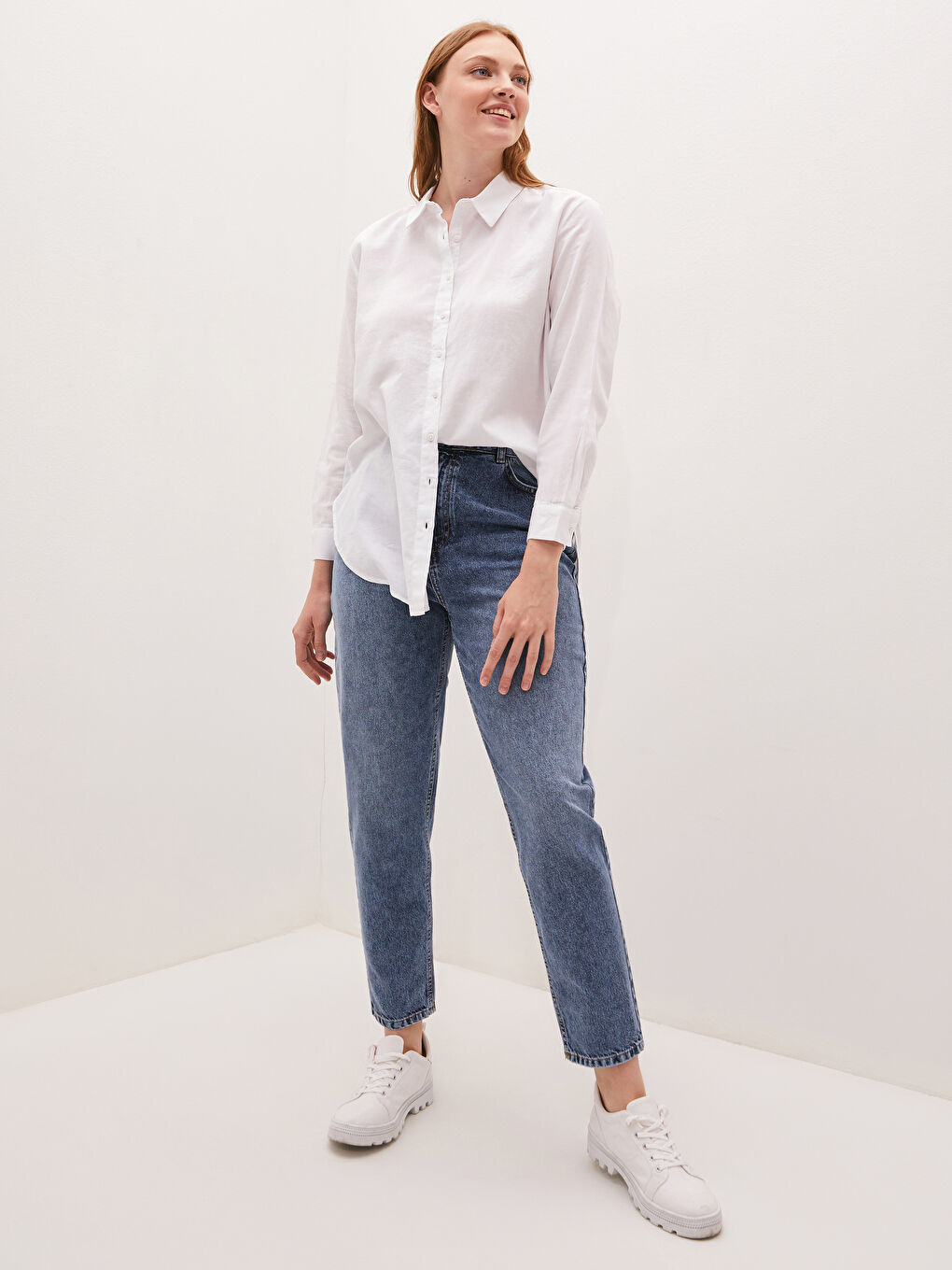 High Waist Women's Mom Fit Rodeo Jeans