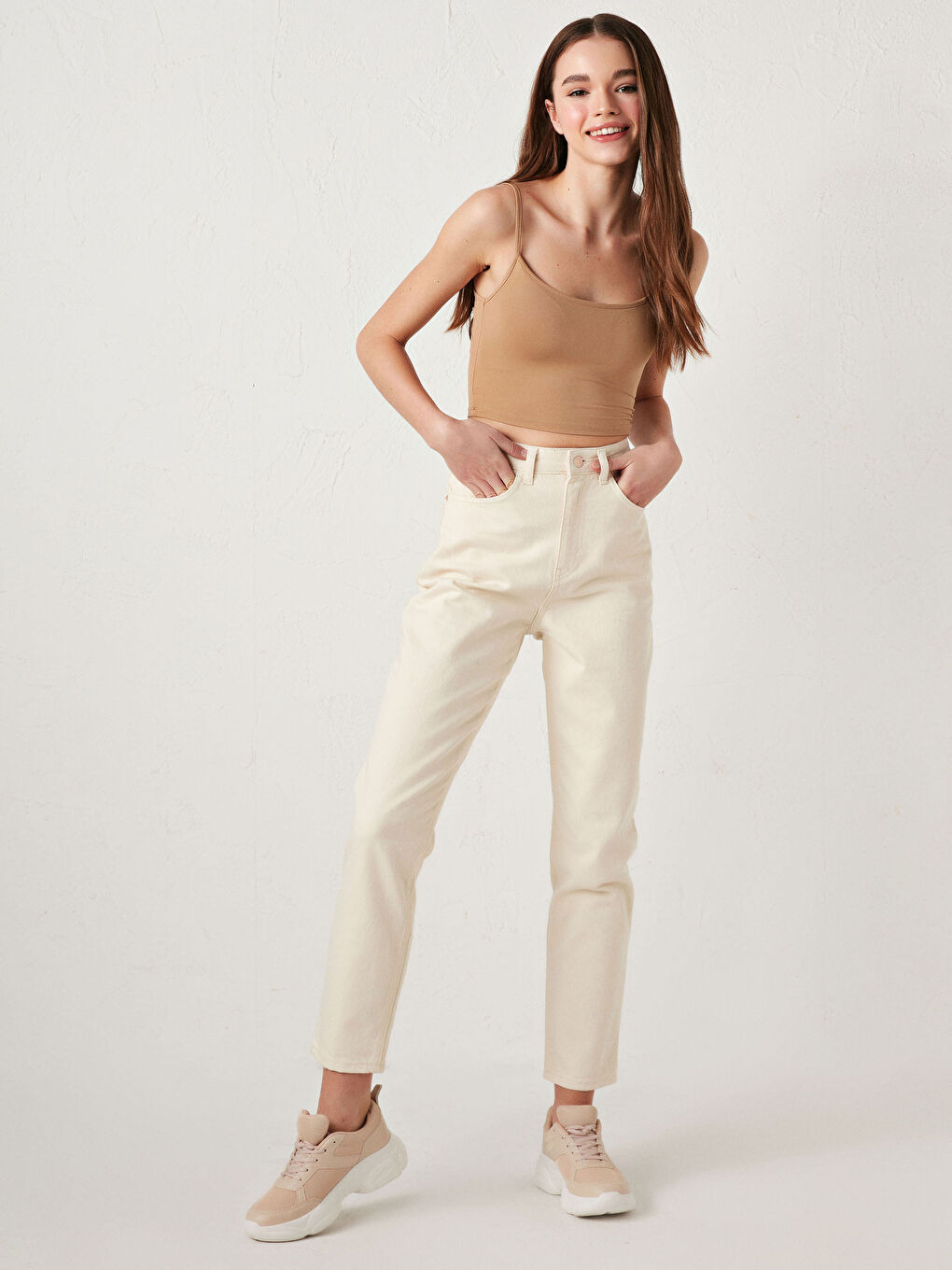 LCW Jeans High Waist Mom Fit Women's Jeans -S1CM48Z8-RHG