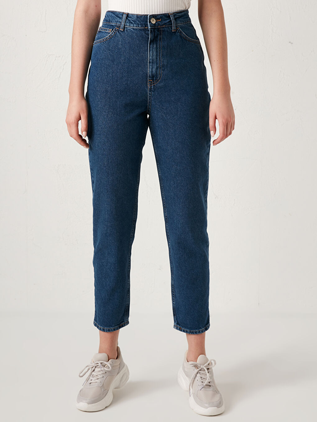 LCW Jeans High Waist Mom Fit Ankle Length Jeans -S1CM51Z8-507