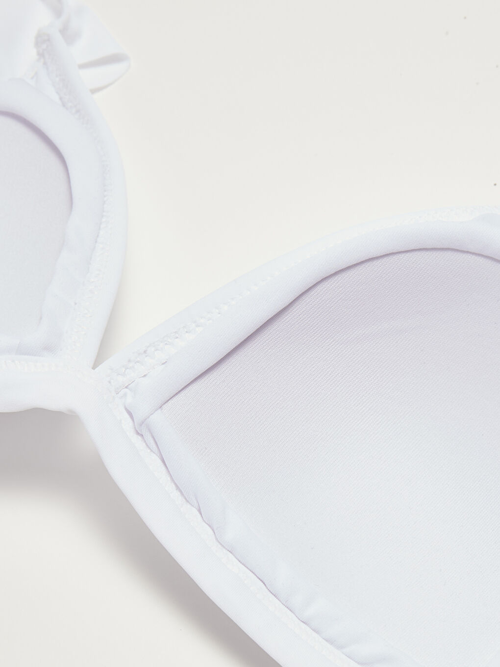 Top Bikini cu Detaliu Volănaș pentru Femei-3