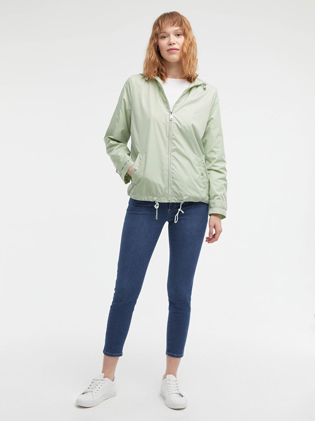 Lightweight Raincoat with Hood-2