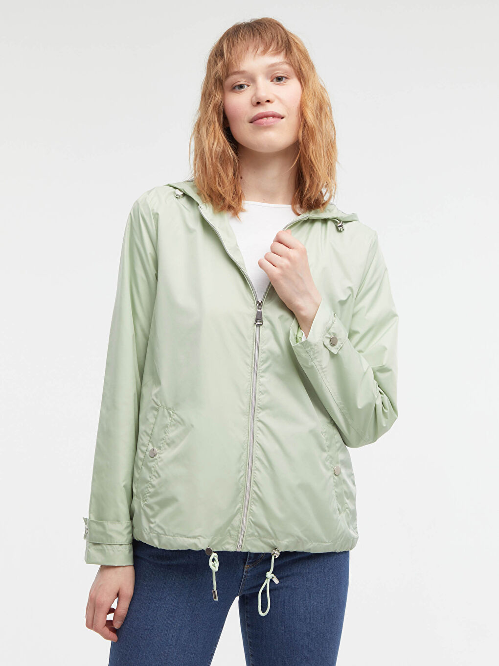 Lightweight Raincoat with Hood-4