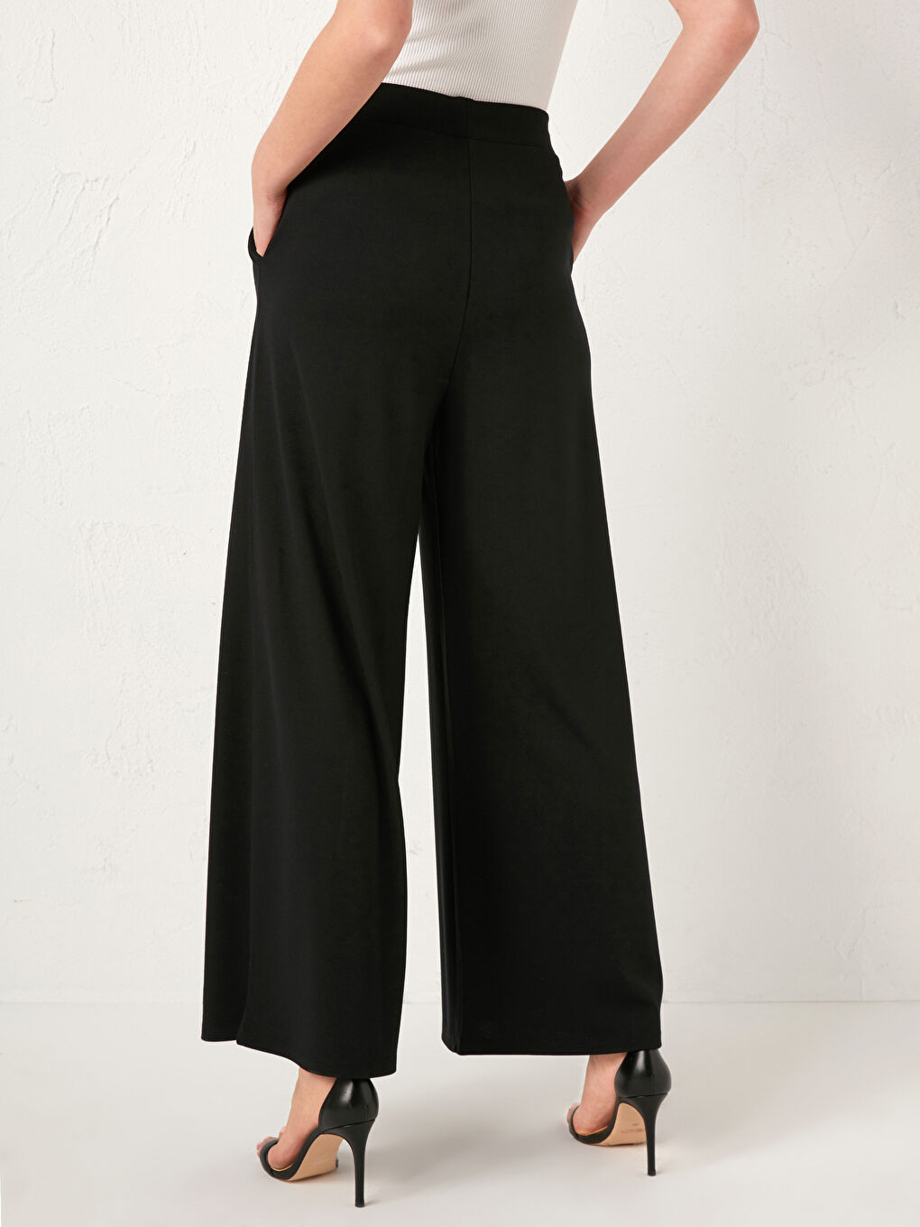 Elastic Waist Trousers Skirt-4