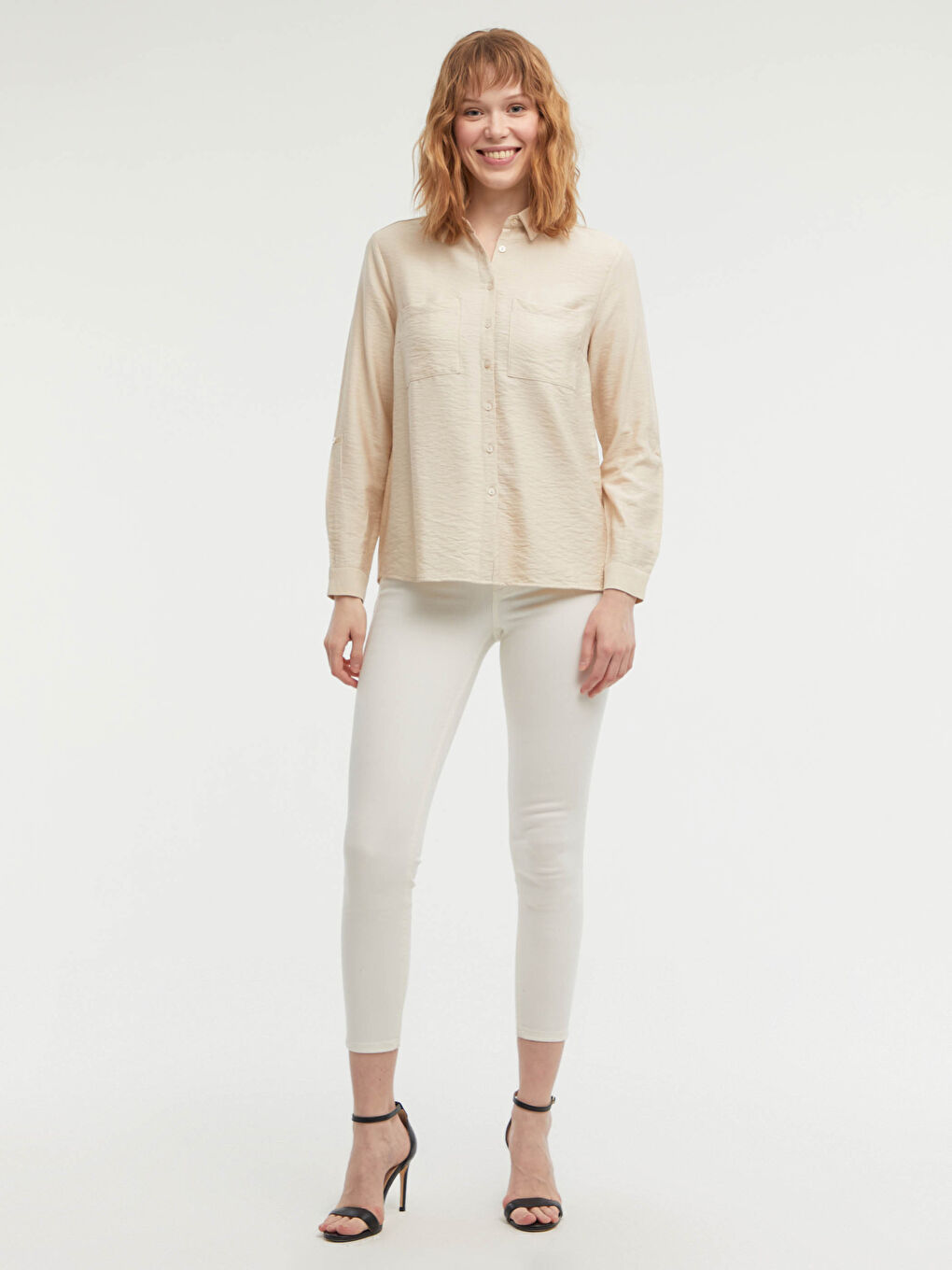 Pocket Detailed Long Sleeve Shirt-2