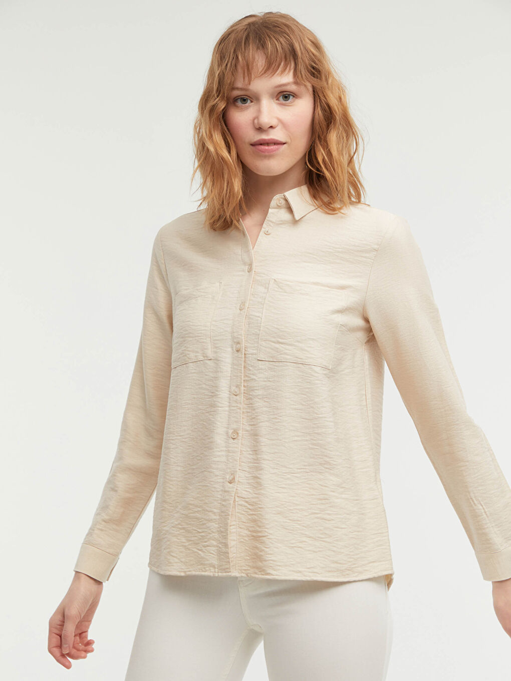 Pocket Detailed Long Sleeve Shirt