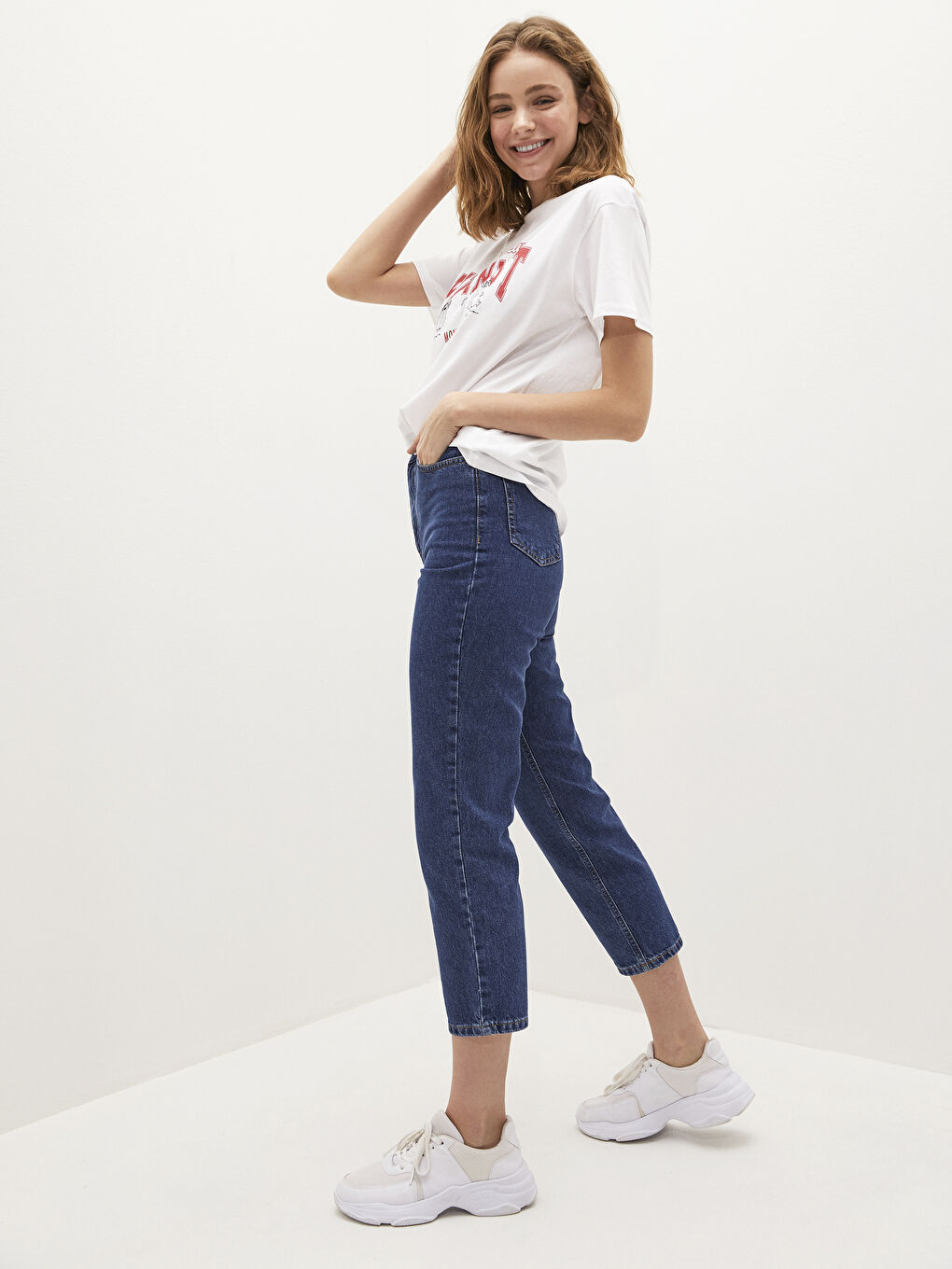 High Waist Straight Fit Women's Rodeo Jeans-1