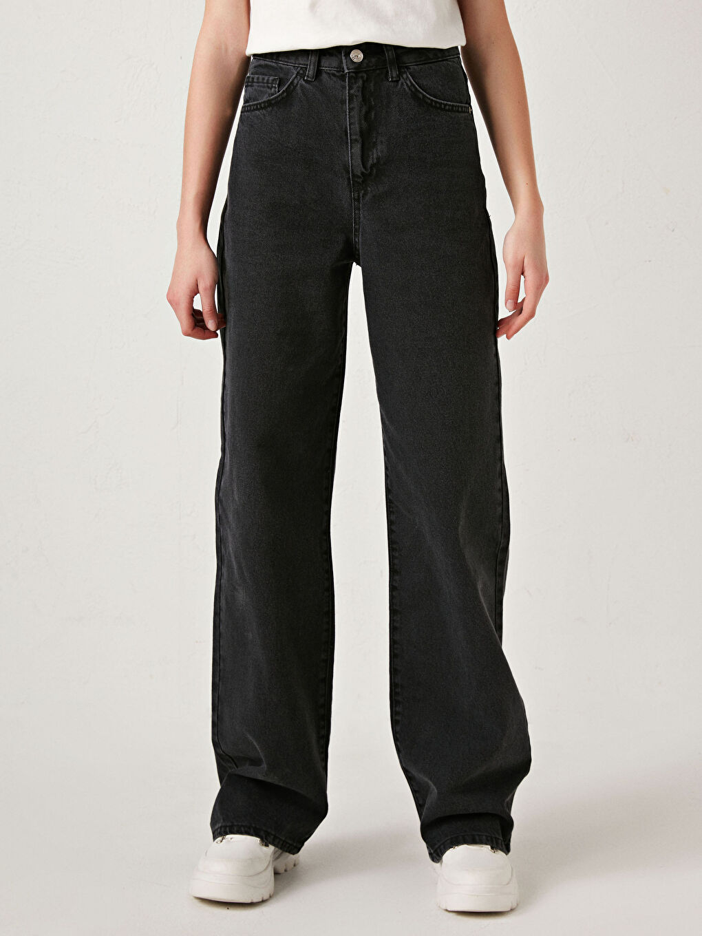 Siyah Rodeo Jean Pantolon-3