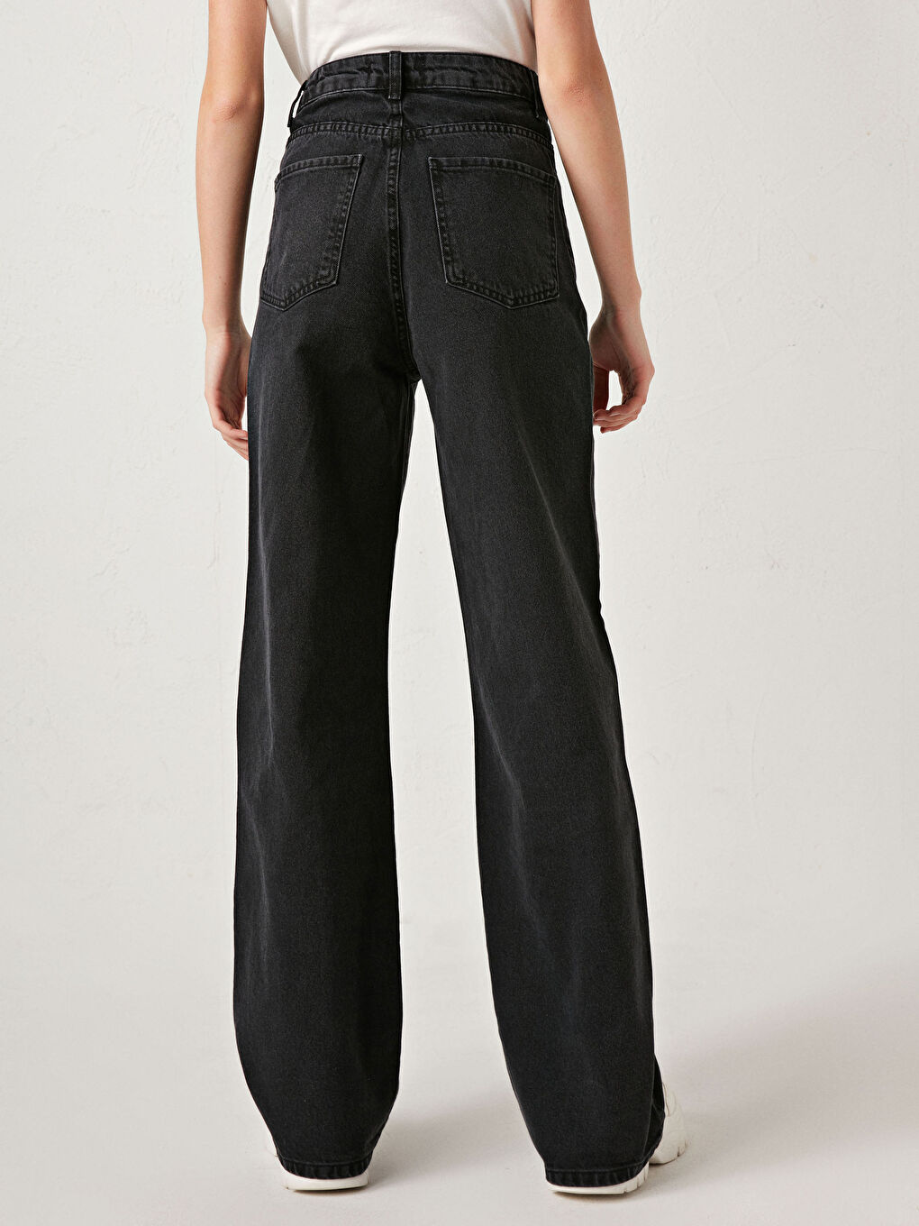 Siyah Rodeo Jean Pantolon-4