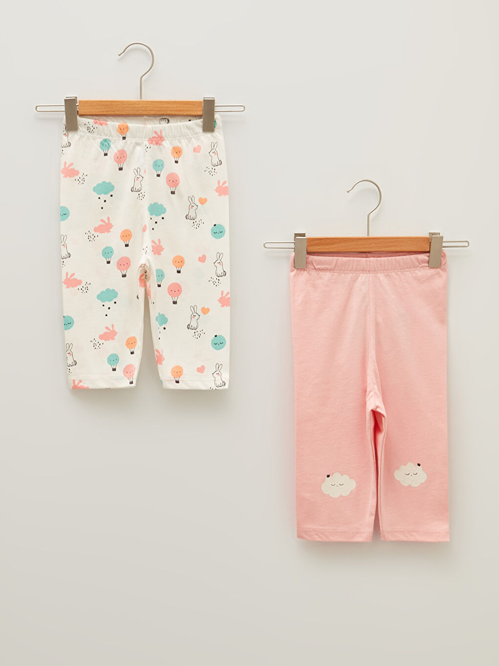 Пижамные Брюки для Малышек с Принтом из Хлопка на Резинке, 2 шт.