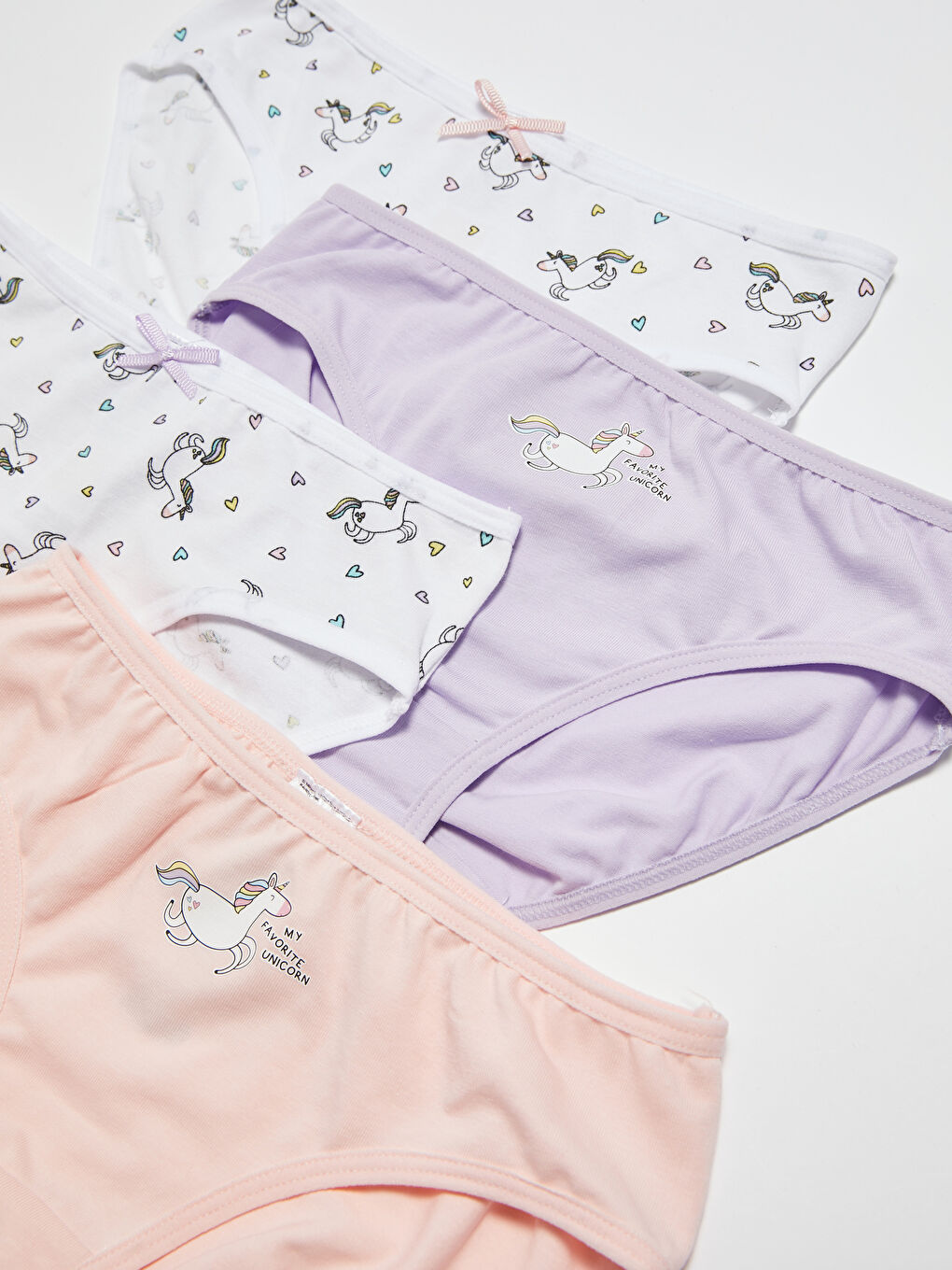 سراويل داخلية قطنية مطبوعة للبنات - عبوة من 4 قطع-5