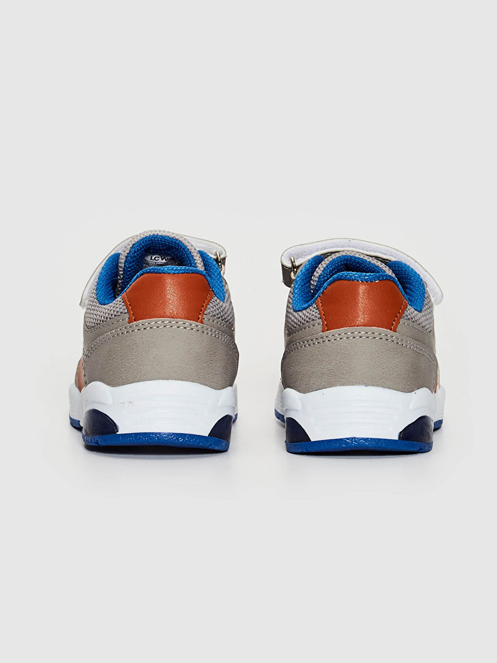 Gri Erkek Bebek Işıklı & Cırt Cırtlı Günlük Spor Ayakkabı-4