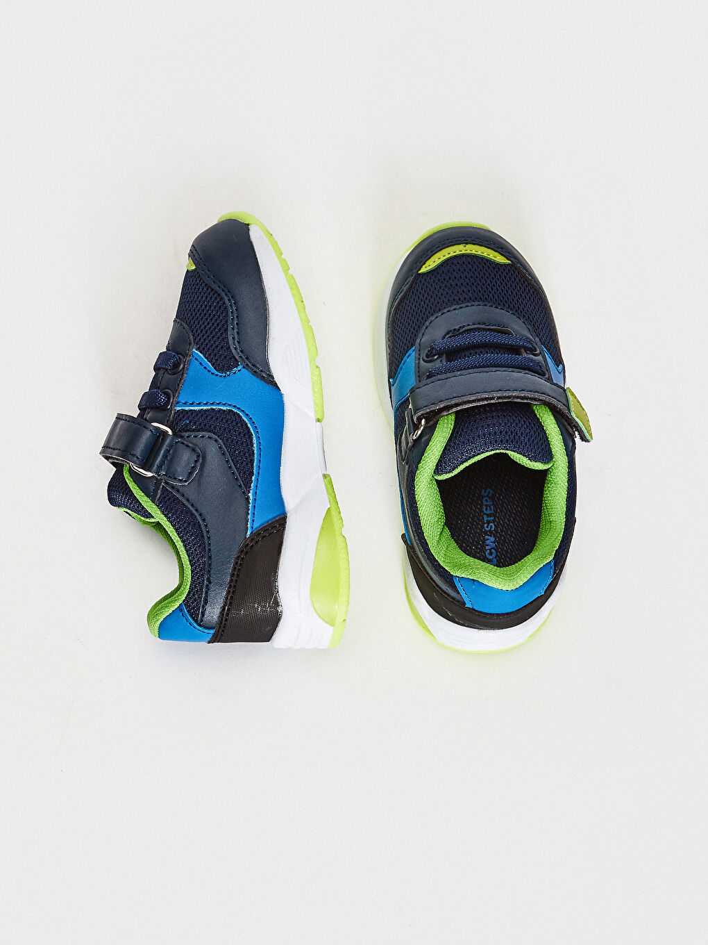 Lacivert Erkek Bebek Işıklı & Cırt Cırtlı Günlük Spor Ayakkabı-4