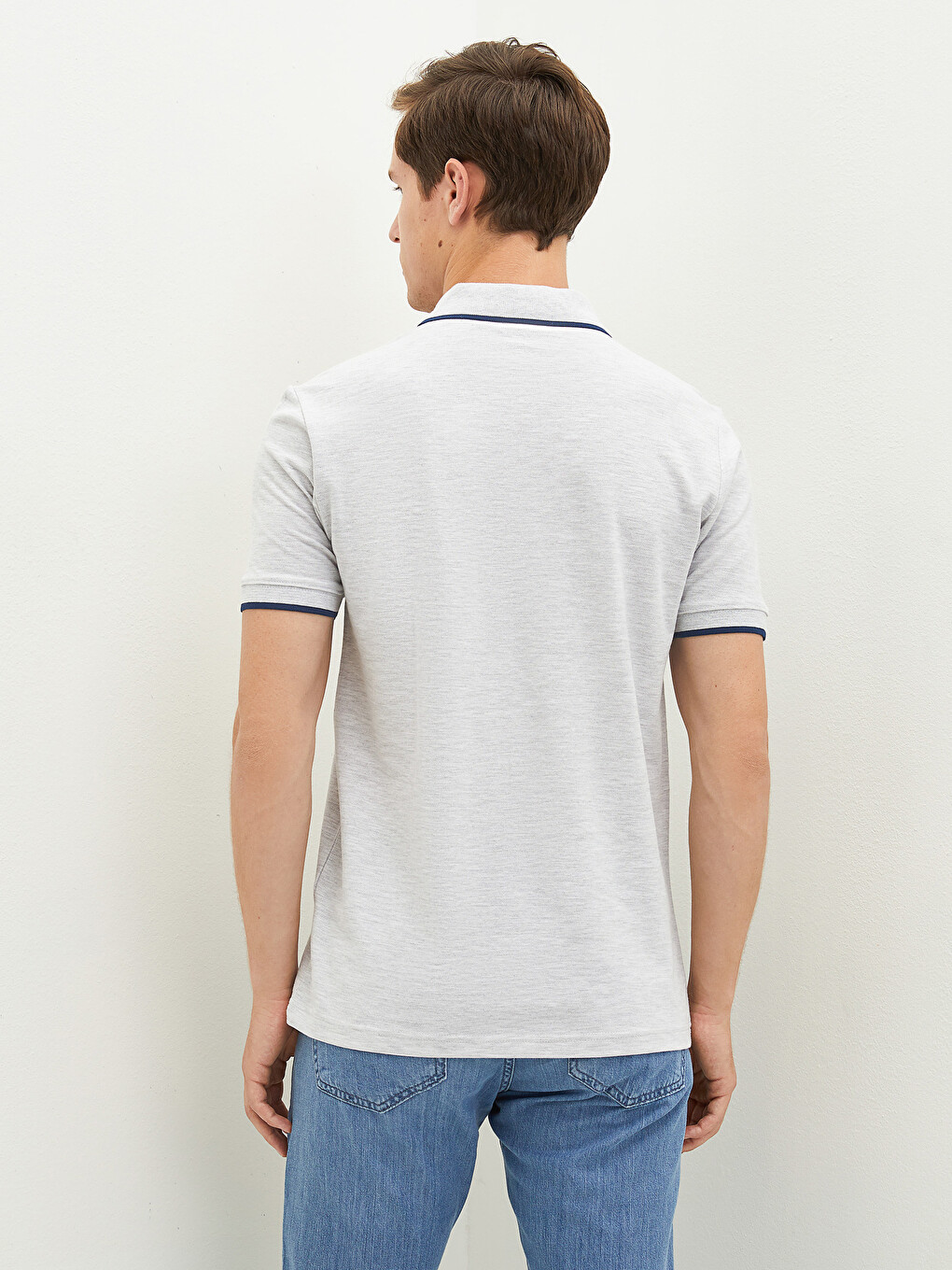 Mashkull Gri T-shirt-3